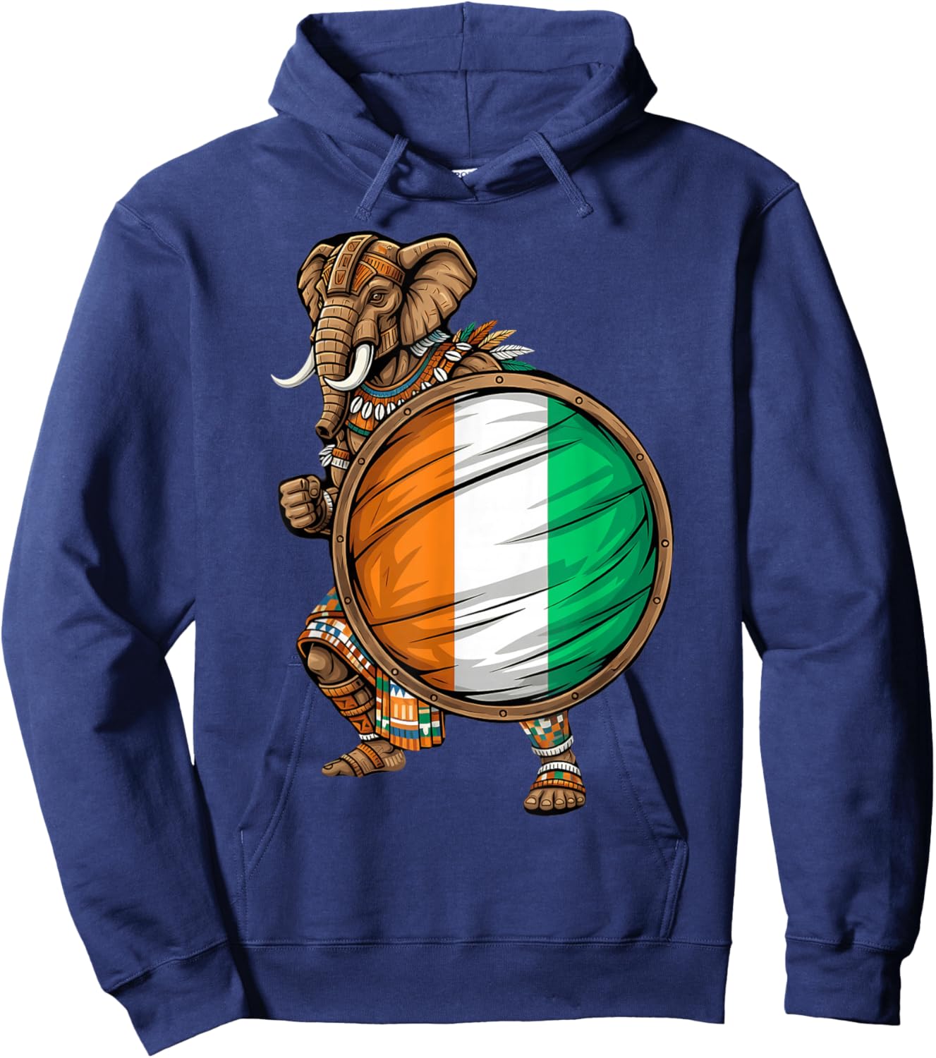 Ivory Coast Flag Cote D'Ivoire Ivorian Roots Hoodie - Hoodie | Navy