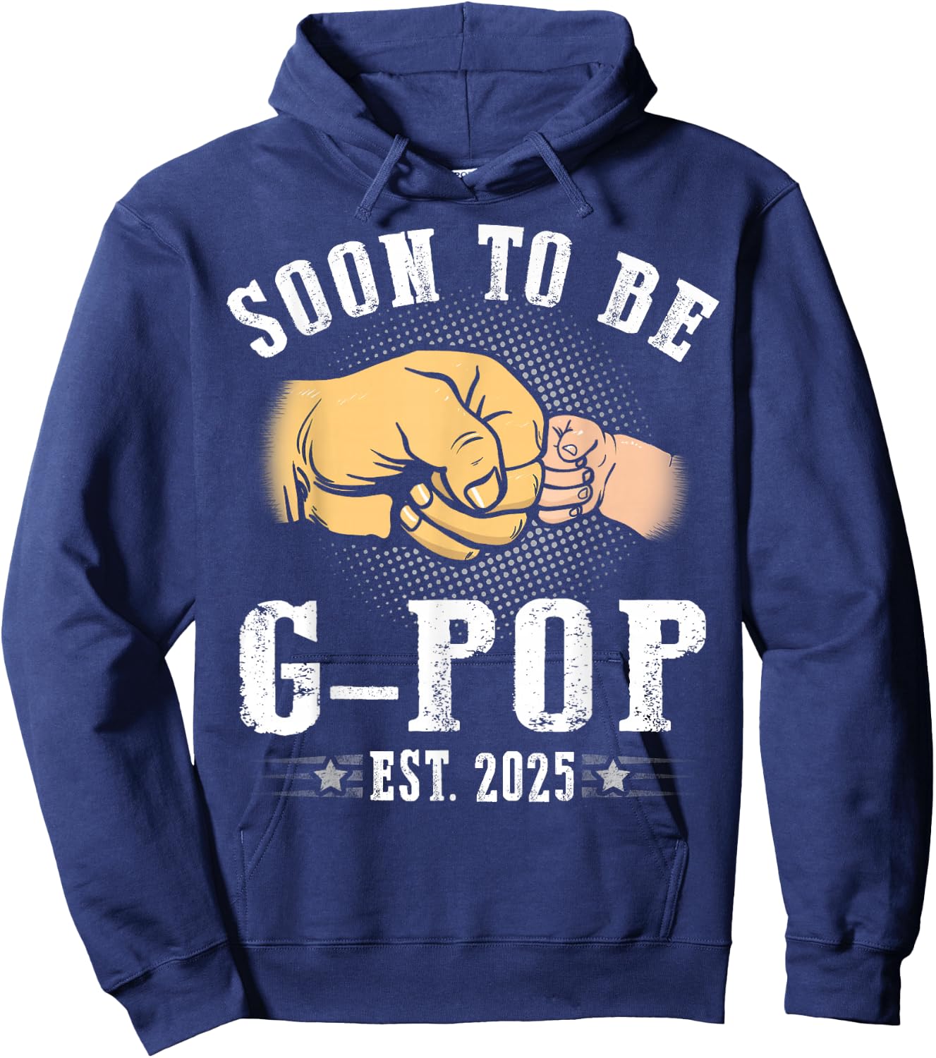 Soon To Be G-Pop est.2025 Father's Day Promoted To Papa Hoodie - Hoodie | Navy