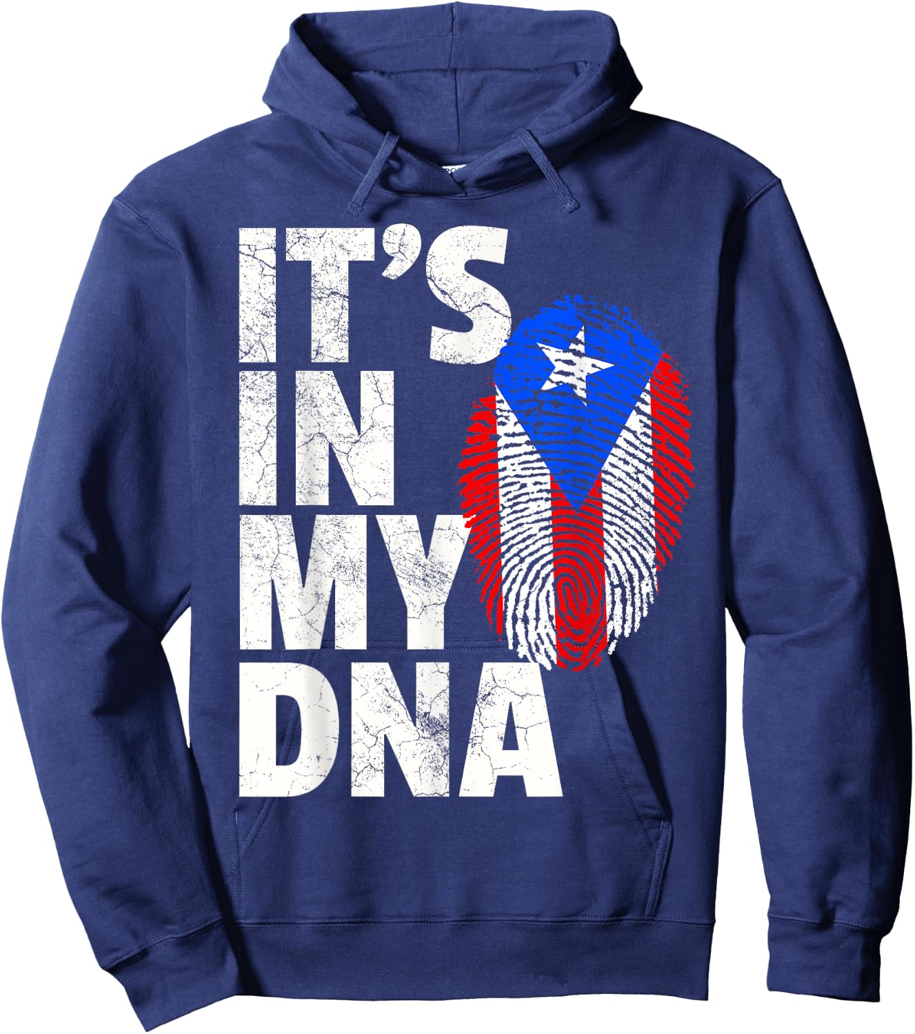 IT'S IN MY DNA Puerto Rico Rican Flag T Shirt Men Women Kids Hoodie - Hoodie | Navy