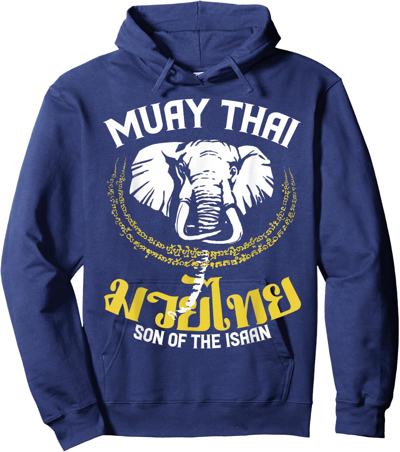 Muay Thai Thai Boxing Elephant Gift Martial Arts Hoodie - Hoodie | Navy