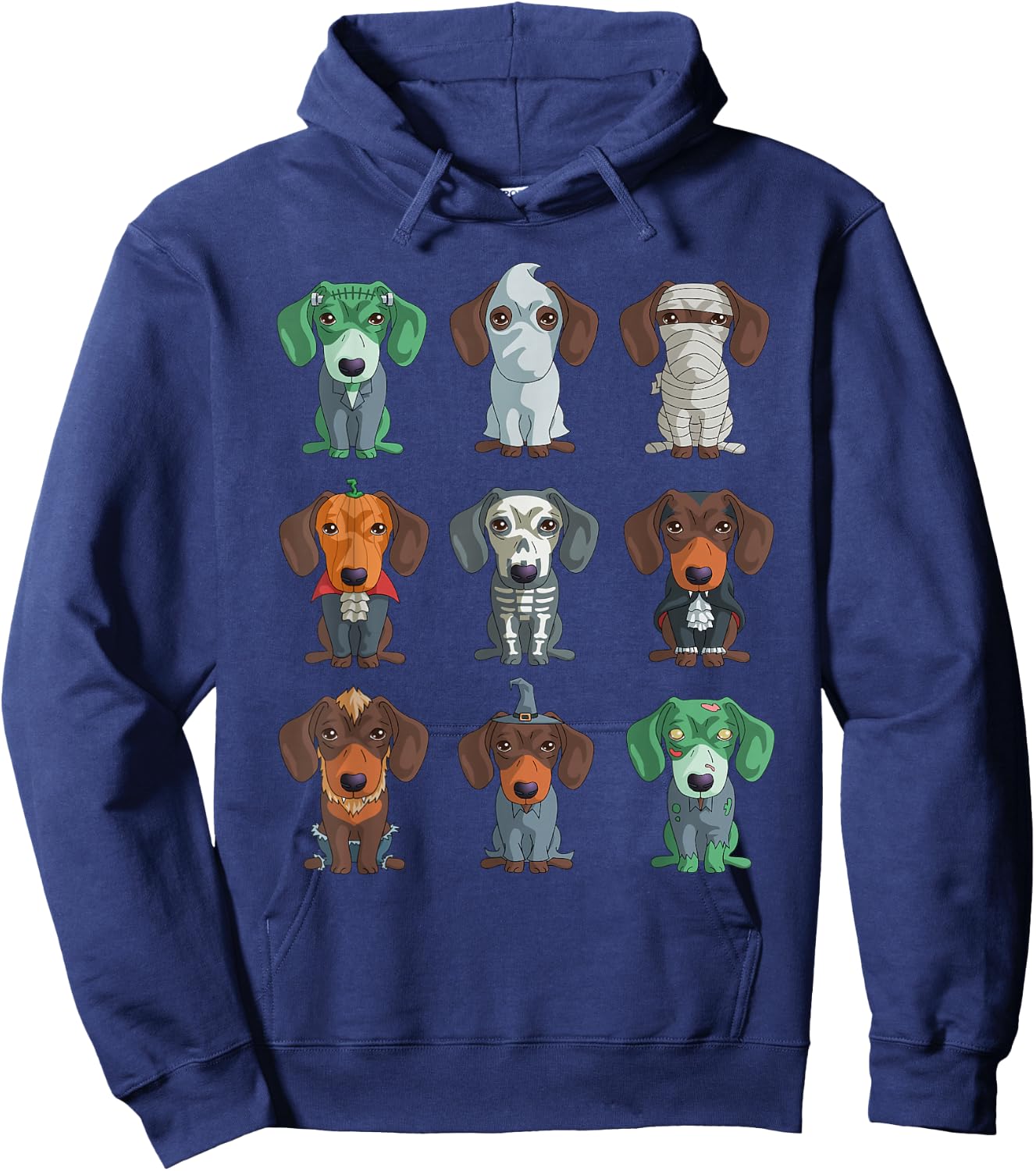 Dachshund Halloween Funny Weiner Gift Shirt Hoodie - Hoodie | Navy