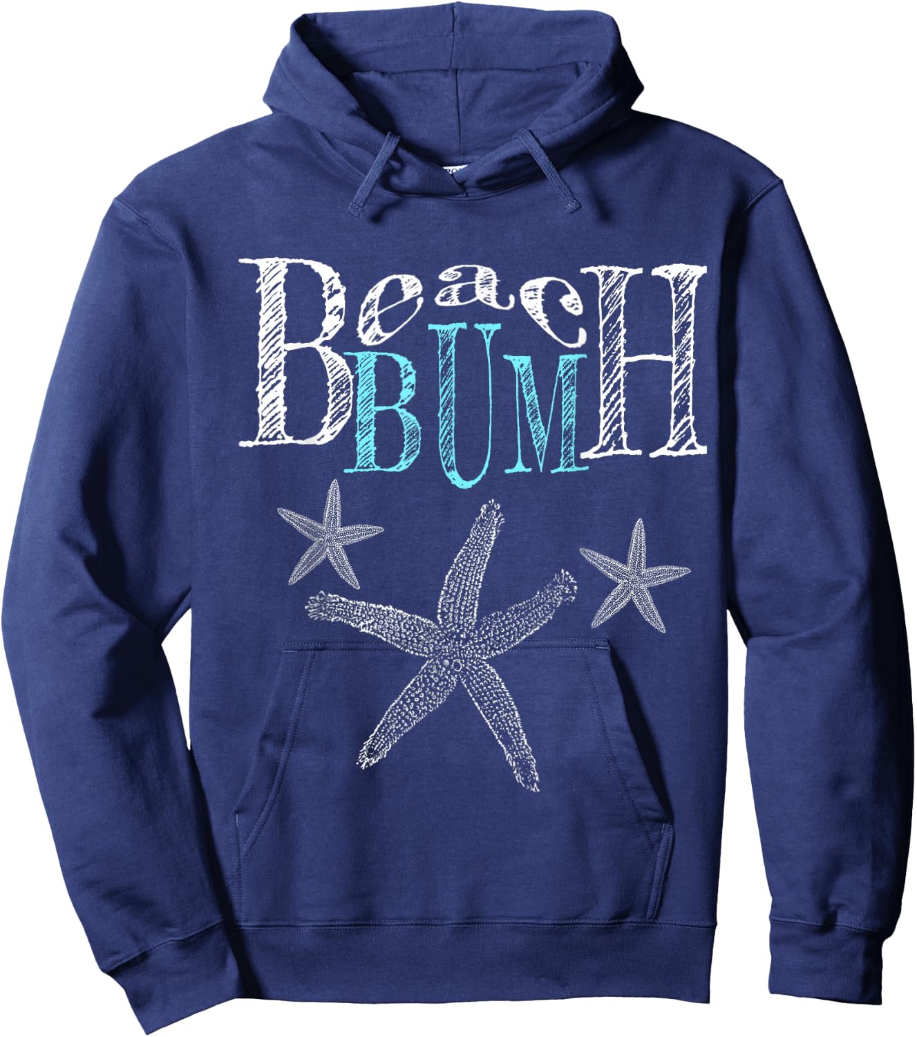 Funny Beach Bum Beachy Vacation Clothes Beachwear Hoodie - Hoodie | Navy