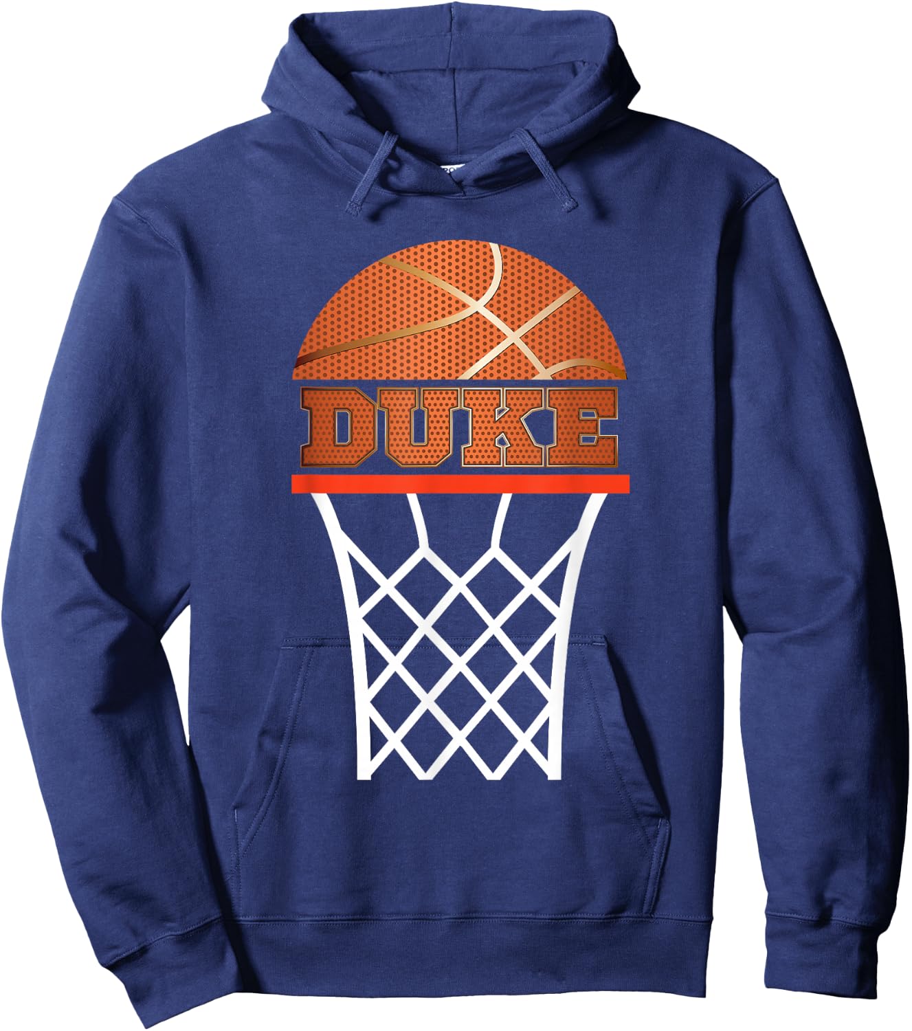 Basketball Apparel | Custom Name Duke Youth Graphic T Shirt Hoodie - Hoodie | Navy