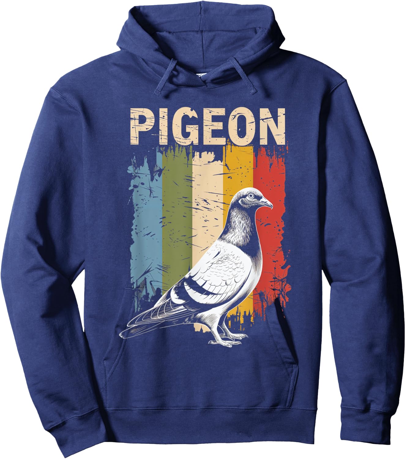 Pigeon Vintage Design Bird Lovers Nature Pigeon Art Hoodie - Hoodie | Navy
