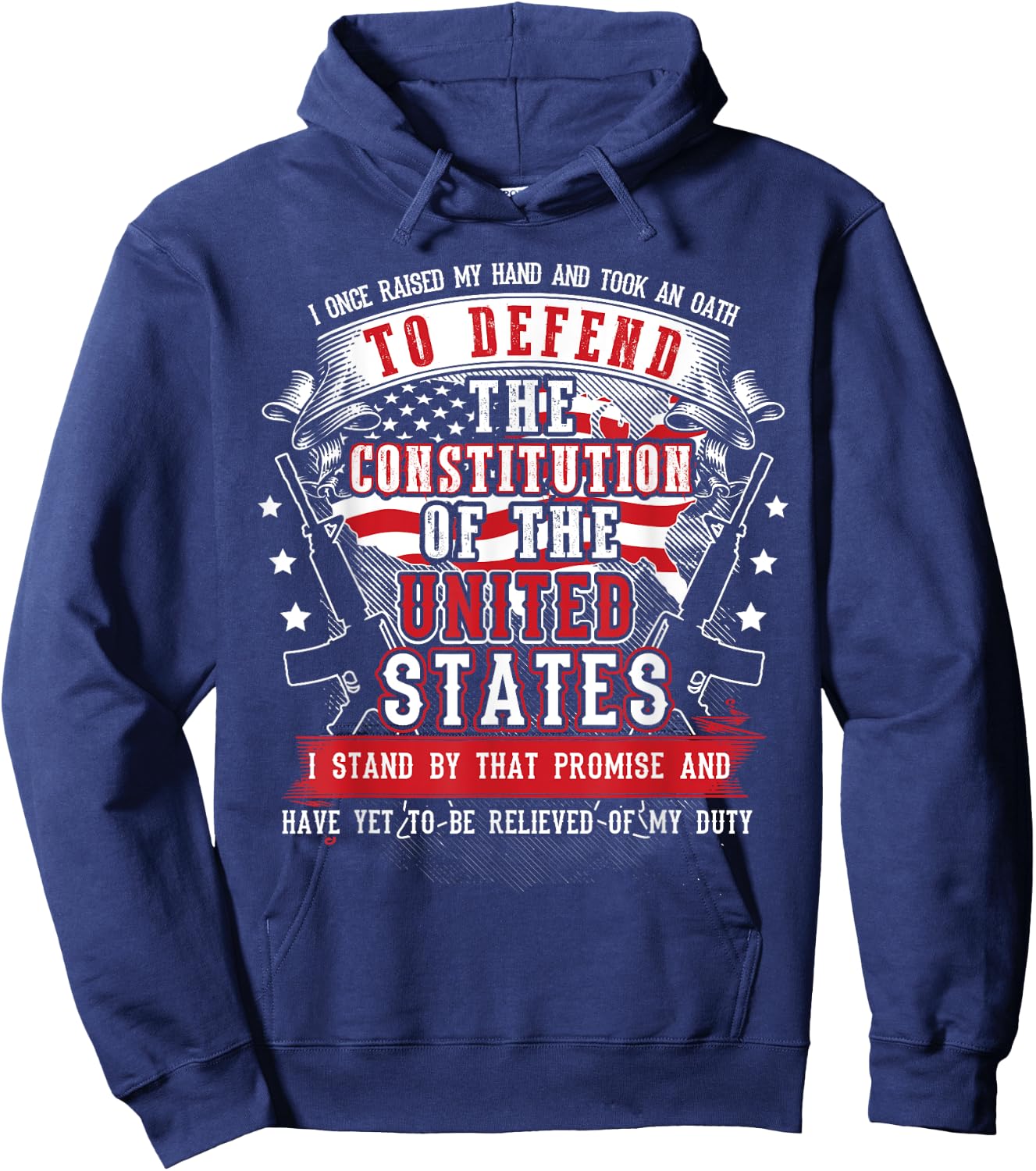 US Military Veteran Oath To Defend The Constitution Hoodie - Hoodie | Navy