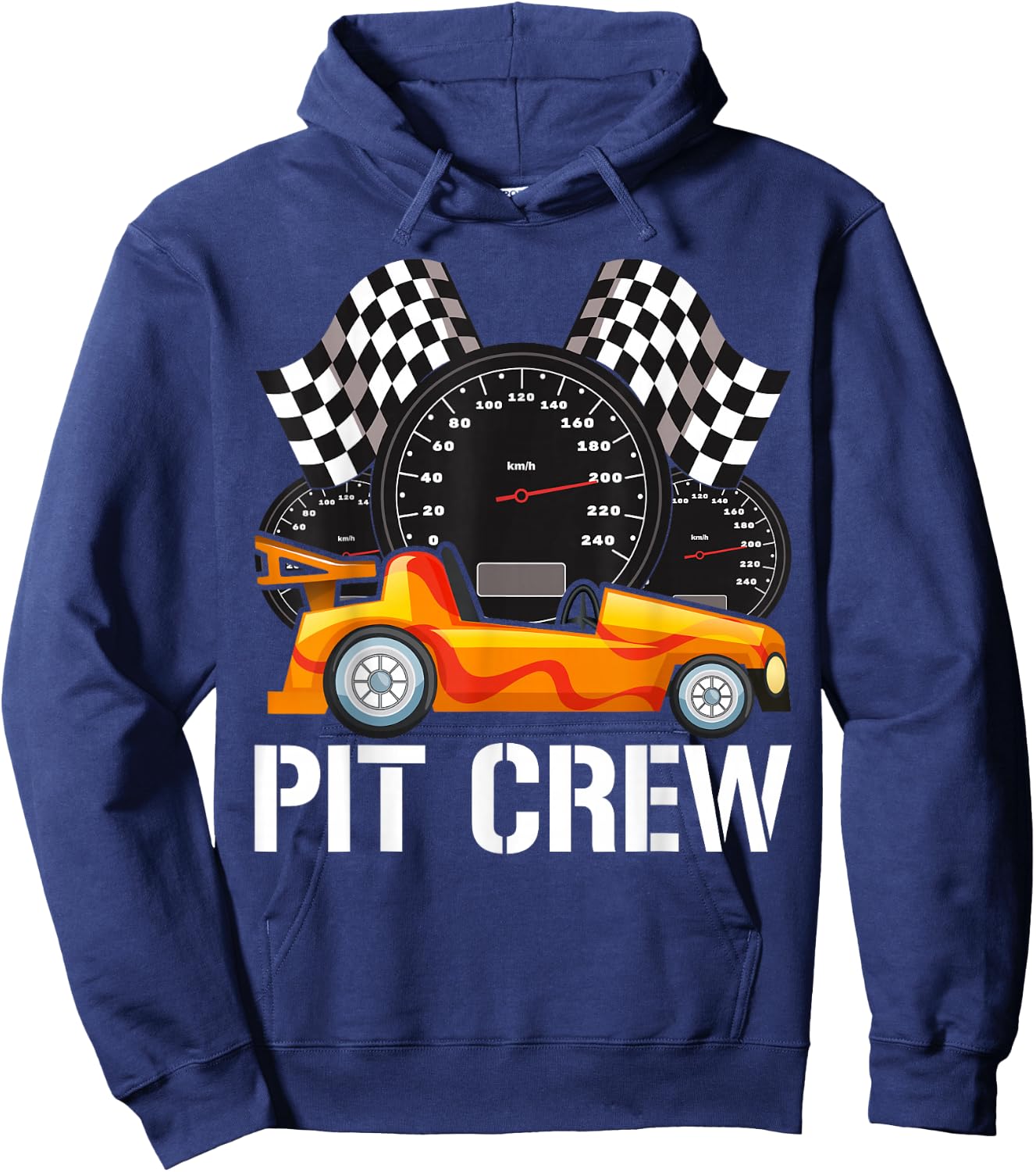 Pit Crew for Racing Car Parties Hoodie - Hoodie | Navy