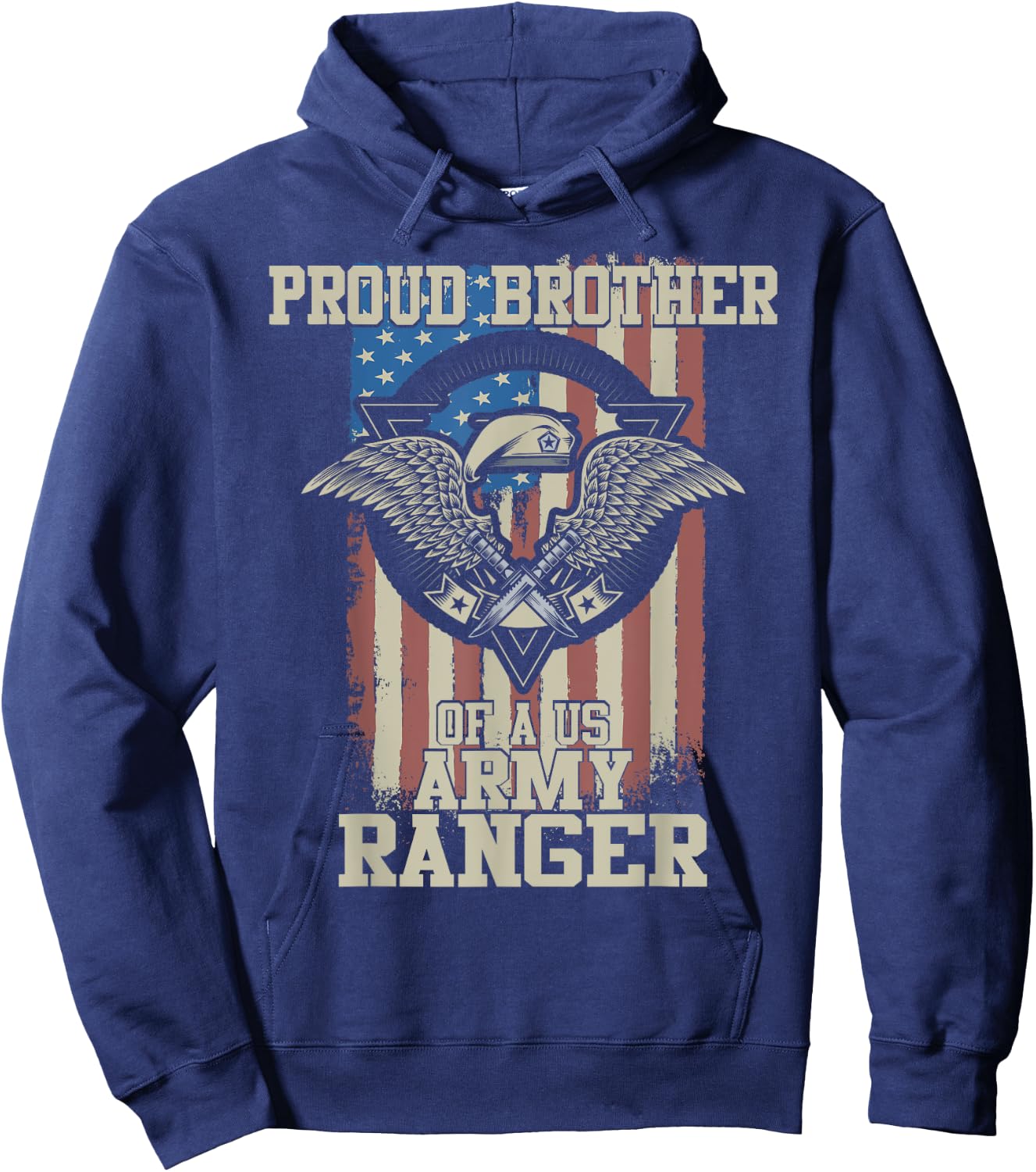 Proud Brother of US Army Ranger Hoodie - Hoodie | Navy