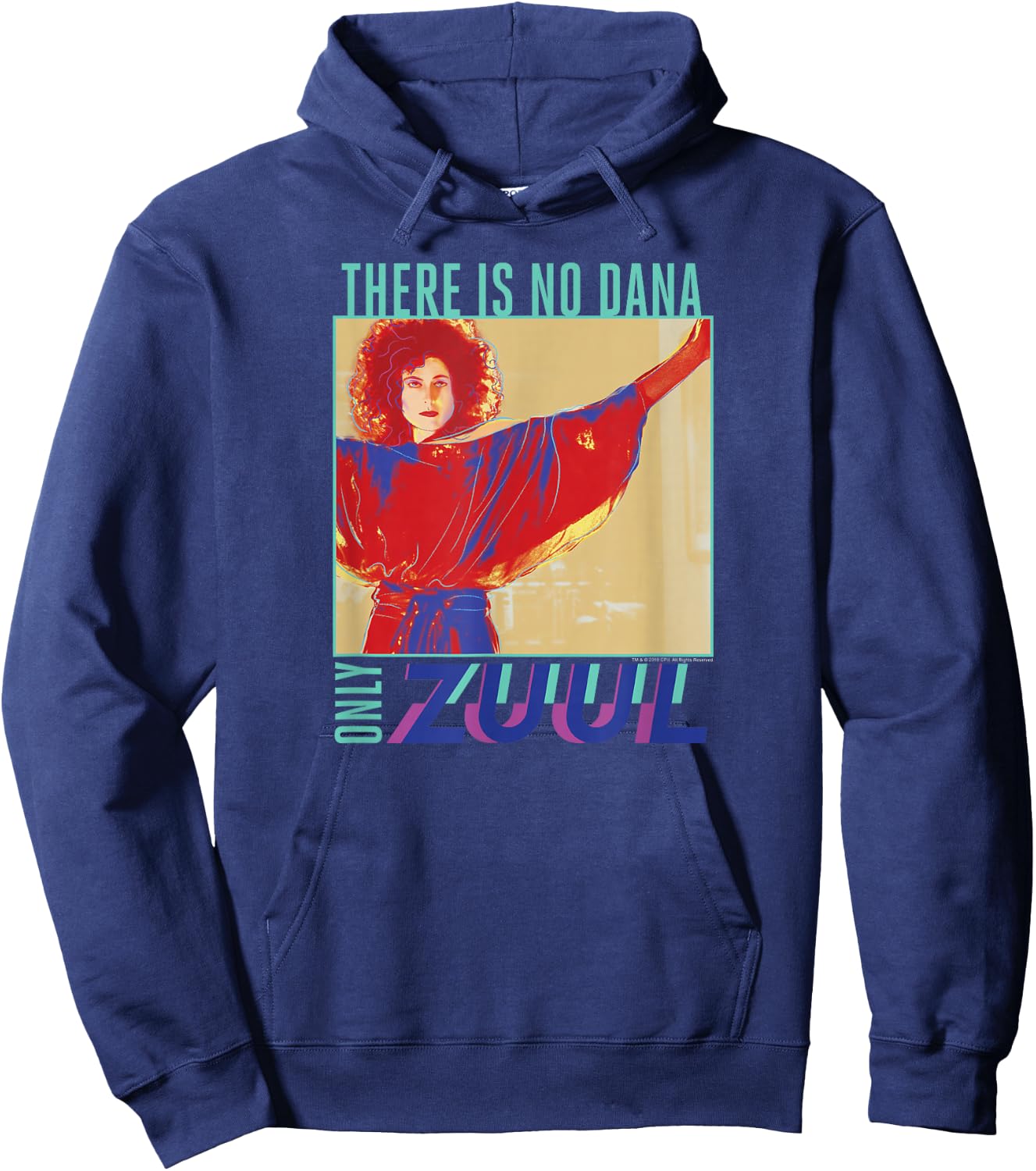 Ghostbusters Pop Art There is No Dana Only Zuul Retro Movie Hoodie - Hoodie | Navy