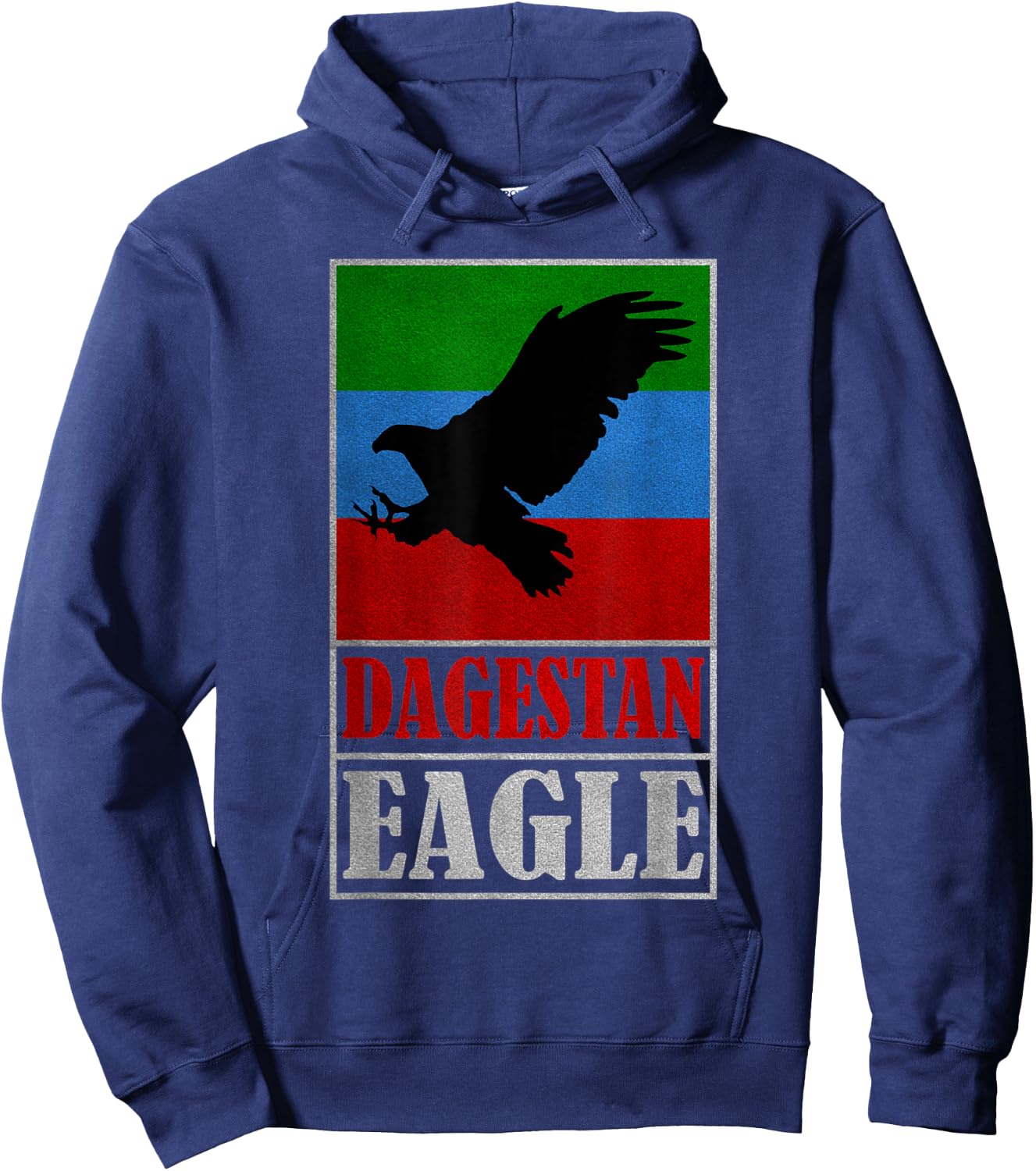 Dagestan Eagle, Proud people of Dagestan national Flag Hoodie - Hoodie | Navy