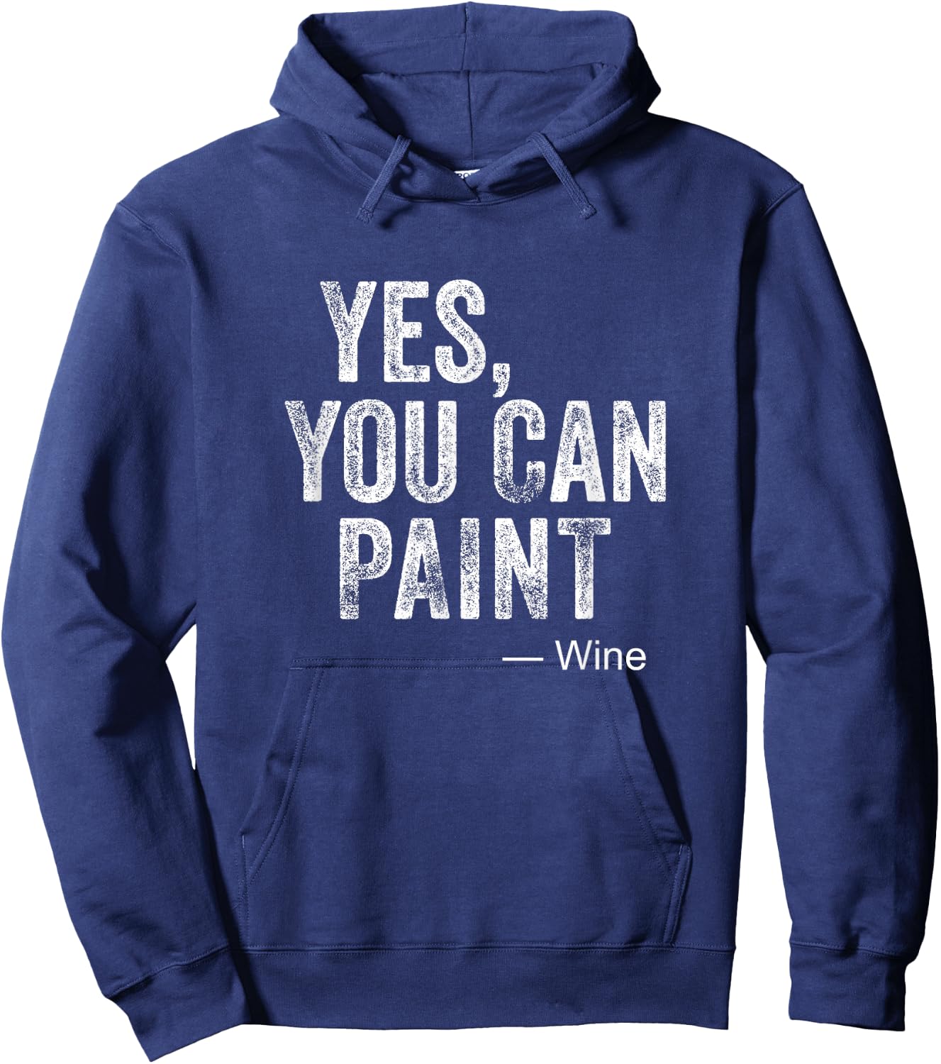 Paint And Sip T Shirt Wine and Canvas Party Night Hoodie - Hoodie | Navy