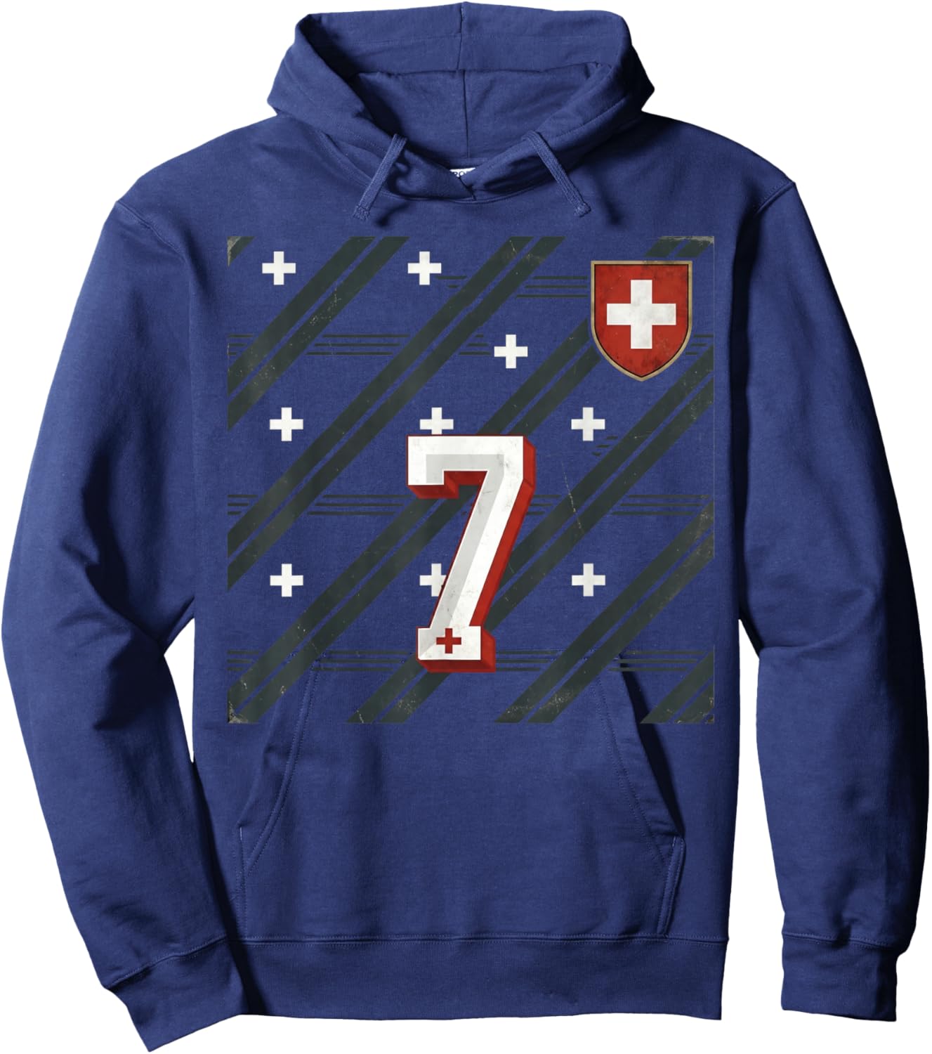 Switzerland Schweiz Suisse Swiss Schweizer Jersey Hoodie - Hoodie | Navy