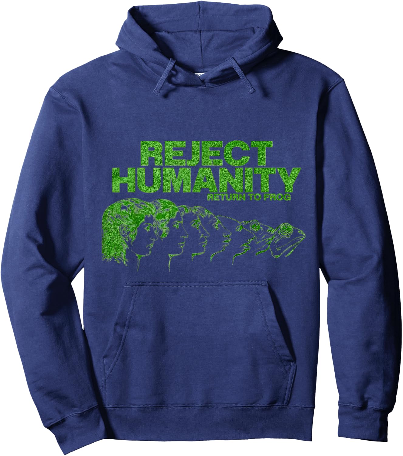 Reject Humanity Return To Frog Hoodie - Hoodie | Navy
