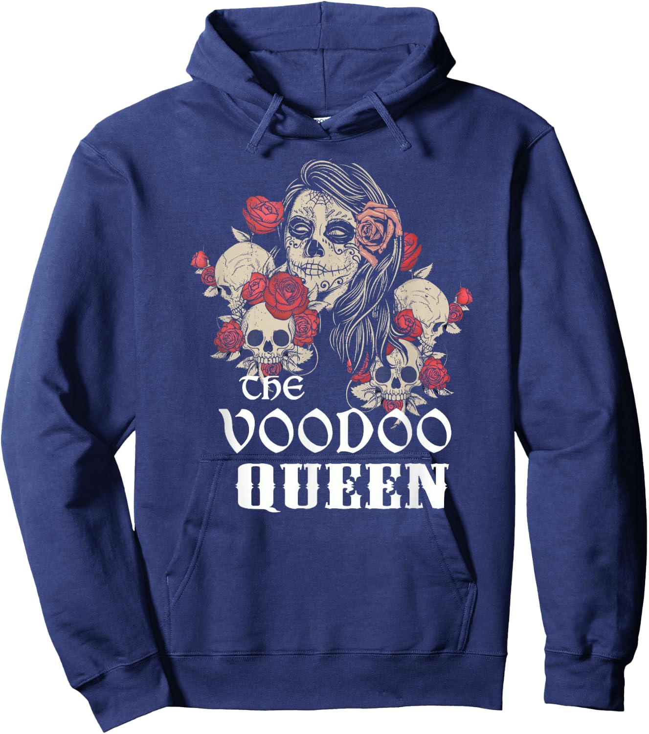 New Orleans Mardi Gras Voodoo Queen Halloween Hoodie - Hoodie | Navy