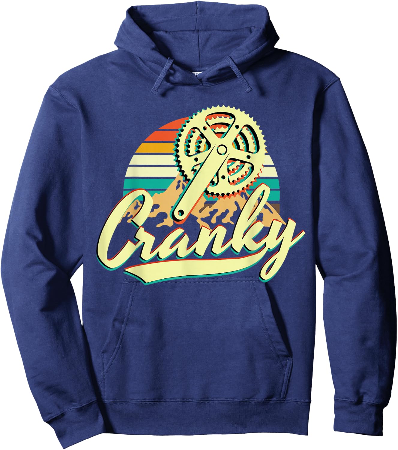 Bicycle Cranky Retro Vintage Gift Cycling Lovers Hoodie - Hoodie | Navy