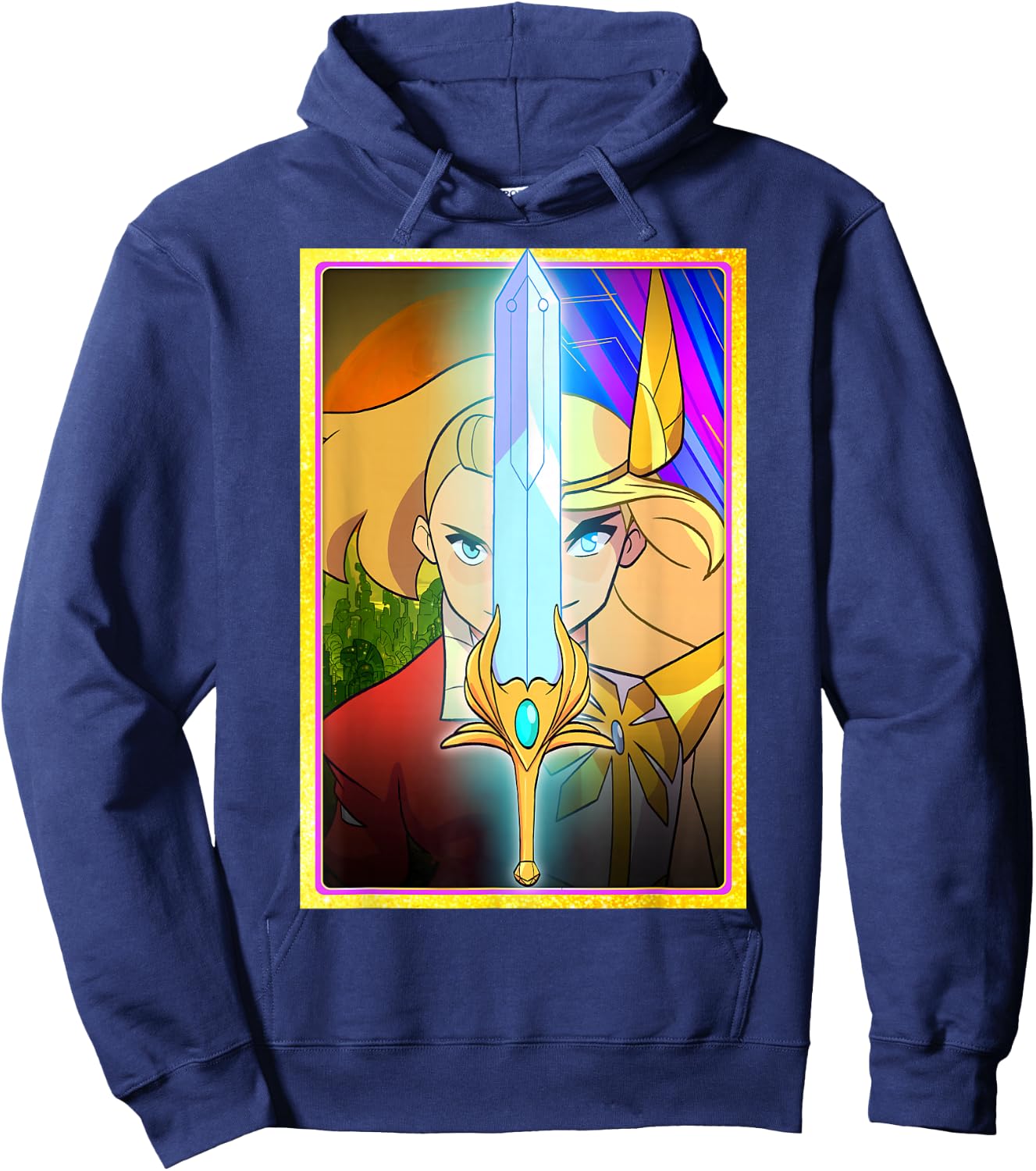 DreamWorks She-Ra Adora Character Split Hoodie - Hoodie | Navy