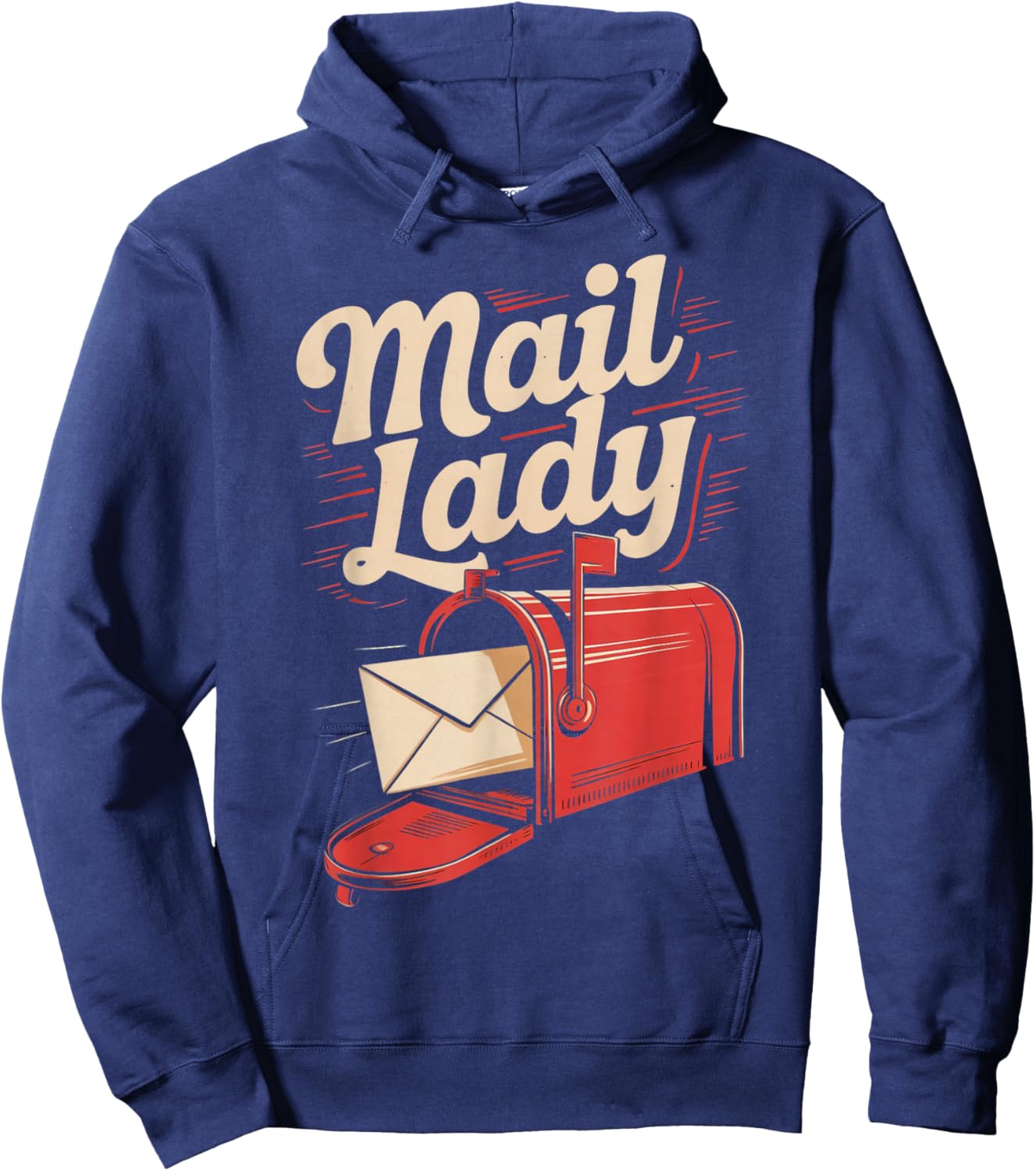 Mail Lady Post Office Postal Worker Postman Mailman Hoodie - Hoodie | Navy