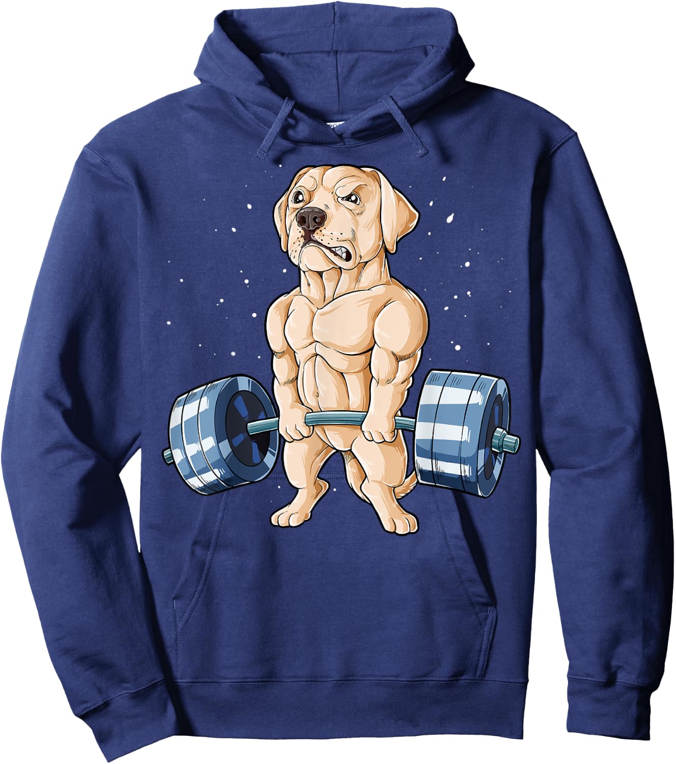 Labrador Weightlifting Funny Deadlift Men Fitness Gym Gifts Hoodie - Hoodie | Navy