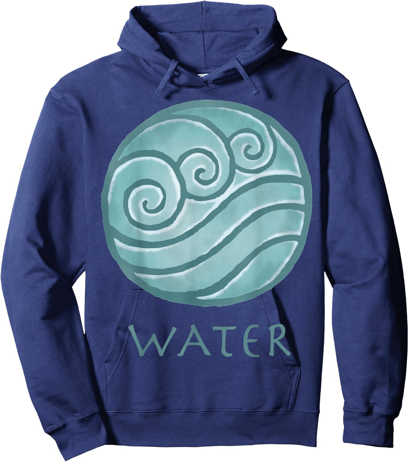 Avatar: The Last Airbender Painted Water Element Small Hoodie - Hoodie | Navy