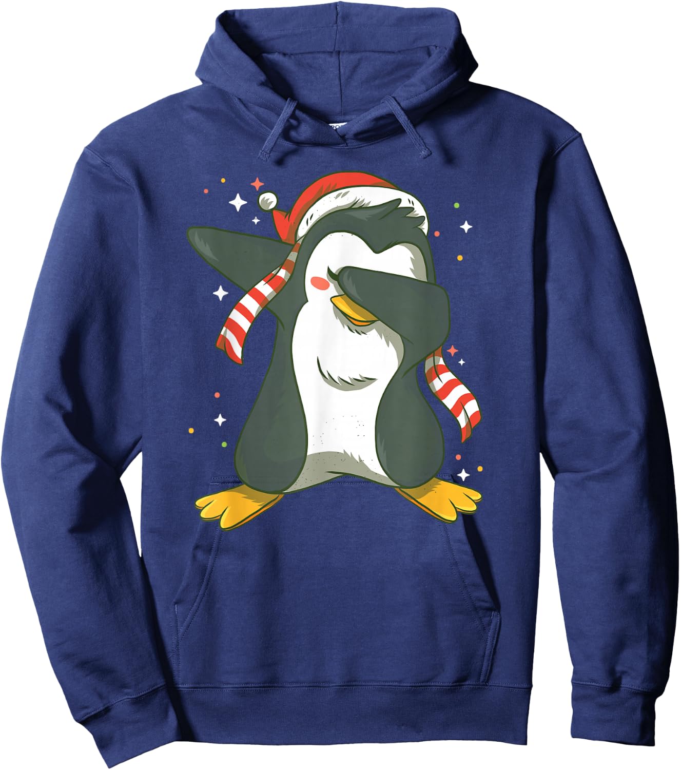 Penguin Dabbing Funny Cute Animal Winter Christmas Gift Hoodie - Hoodie | Navy
