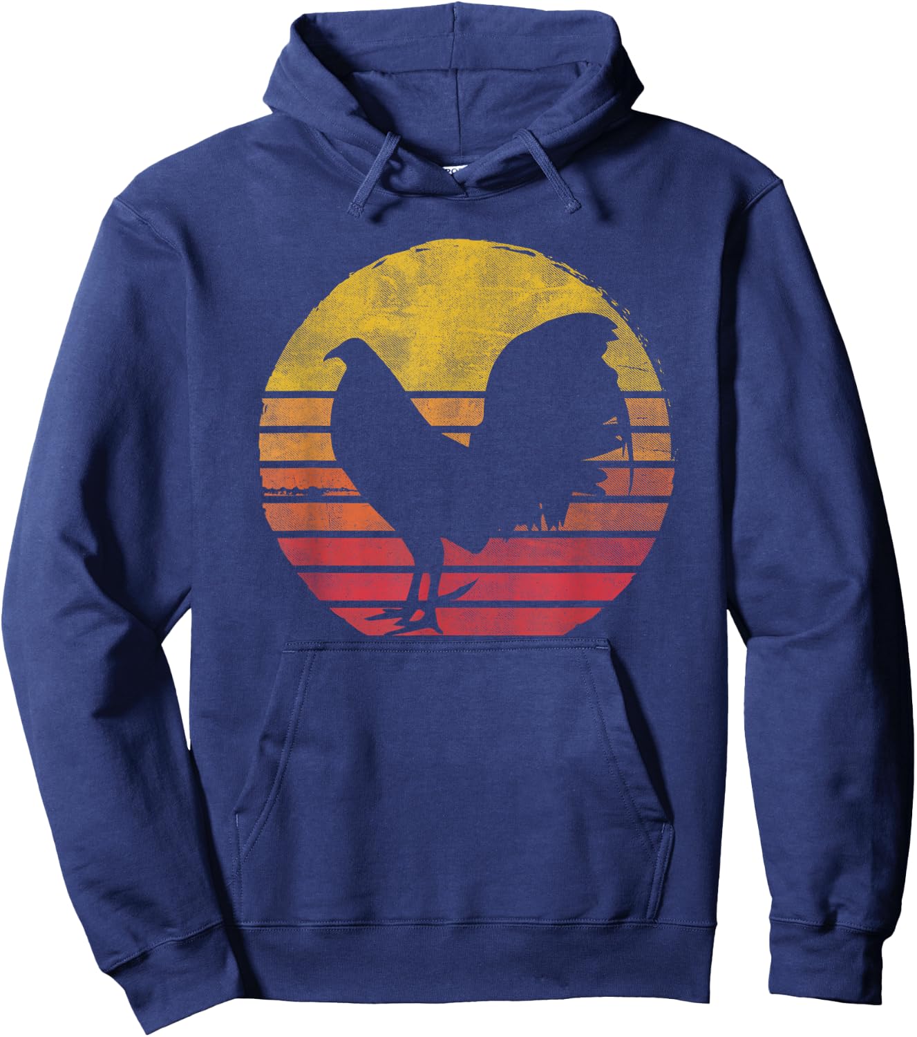 Vintage Cock Fight T Shirt Rooster Shirt Hoodie - Hoodie | Navy
