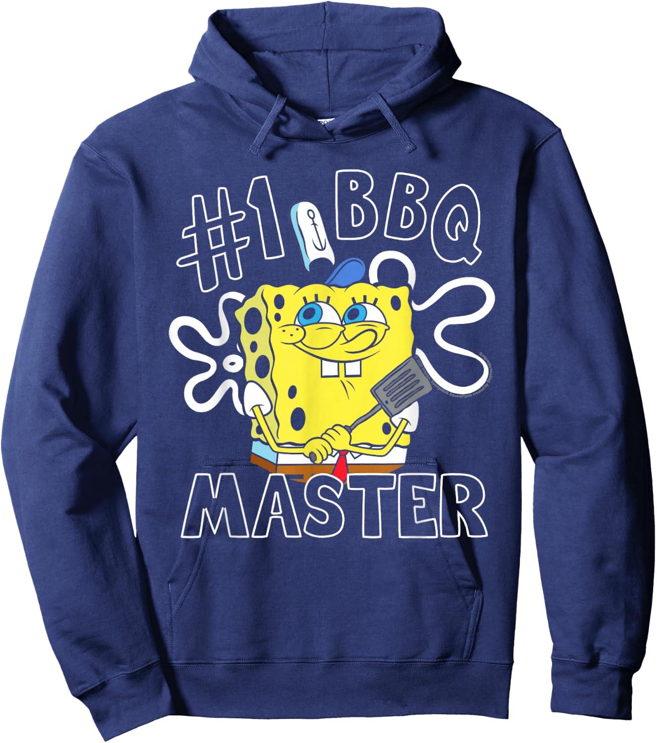 Spongebob Squarepants Father's Day BBQ Dad Hoodie - Hoodie | Navy