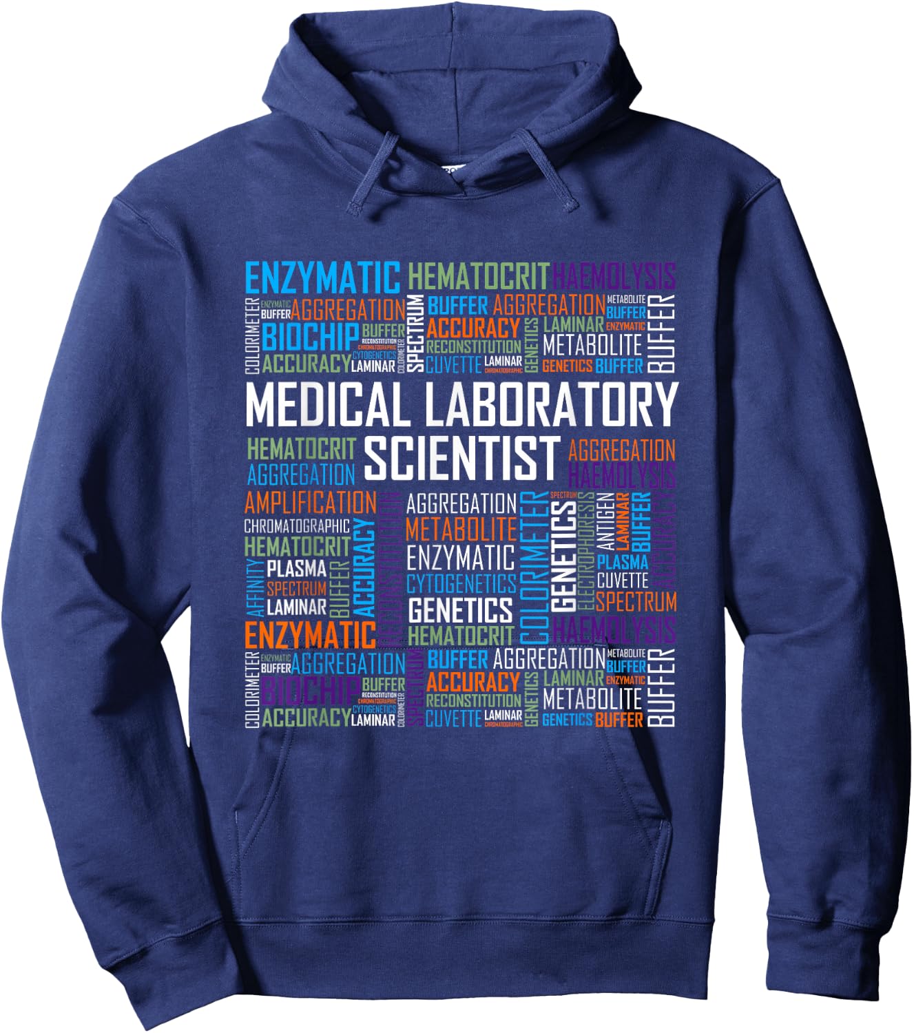 CLS Medical Laboratory Scientist T Shirt Words Gift Week Hoodie - Hoodie | Navy