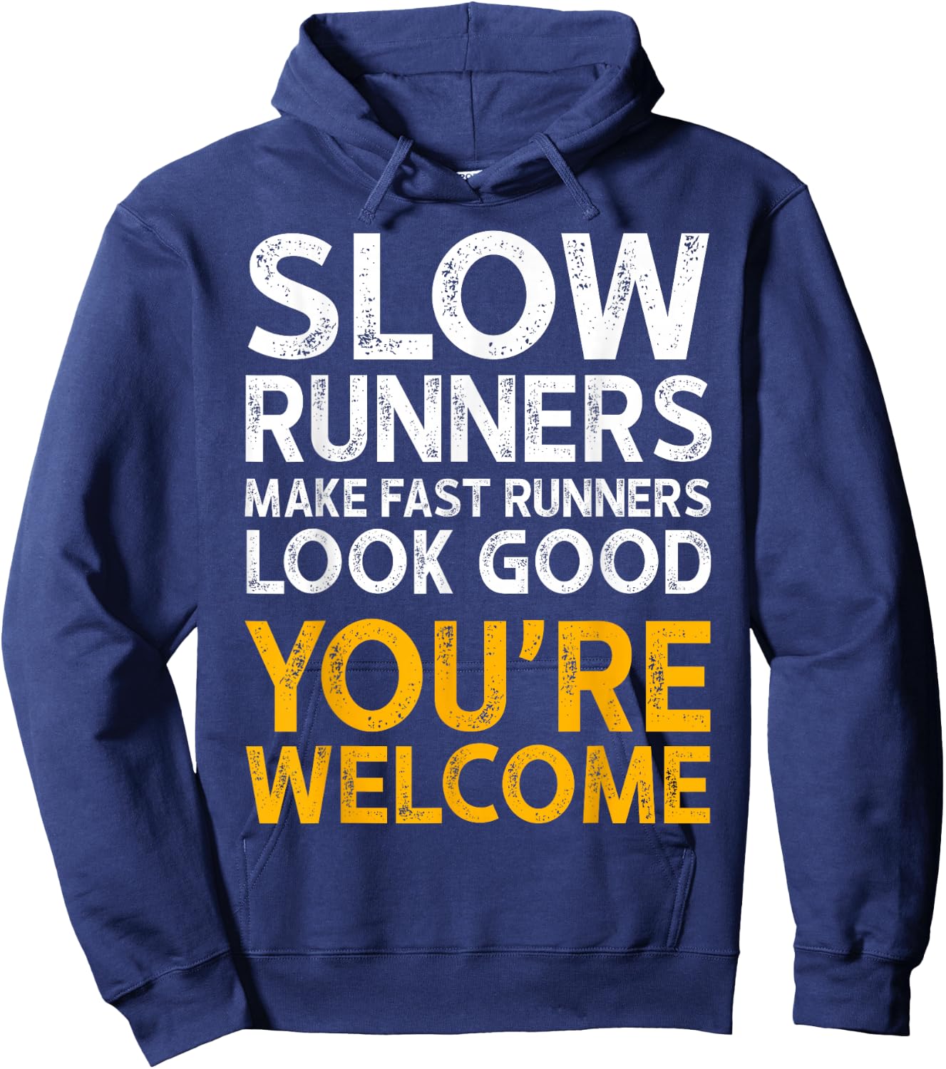 Running Quotes & Sayings for Running Team & Distance Runners Hoodie - Hoodie | Navy