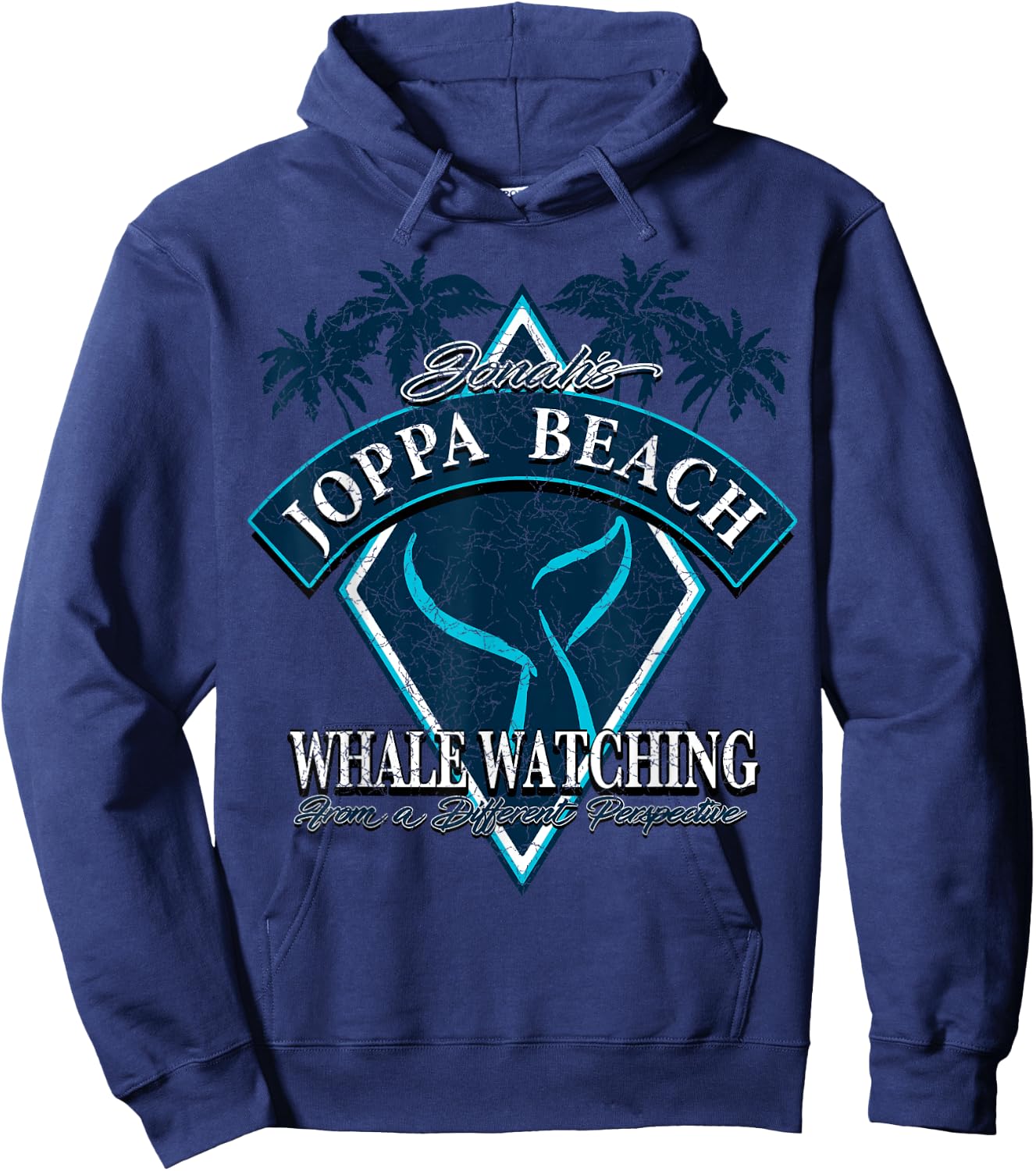 Jonahs Joppa Beach Whale Watching - The Book of Jonah Men Women Hoodie - Hoodie | Navy