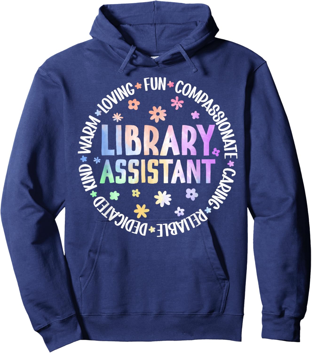 Library Assistant Best School Library Assistant Hoodie - Hoodie | Navy