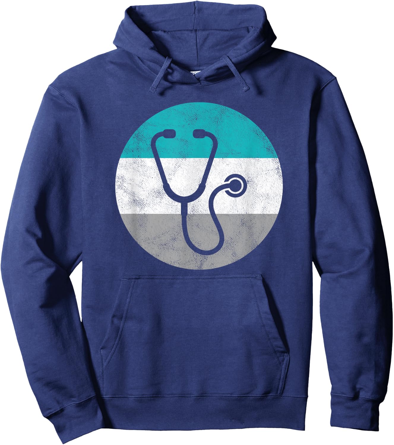 Stethoscope Retro Doctor Gift Women Boys & Girls Hoodie - Hoodie | Navy