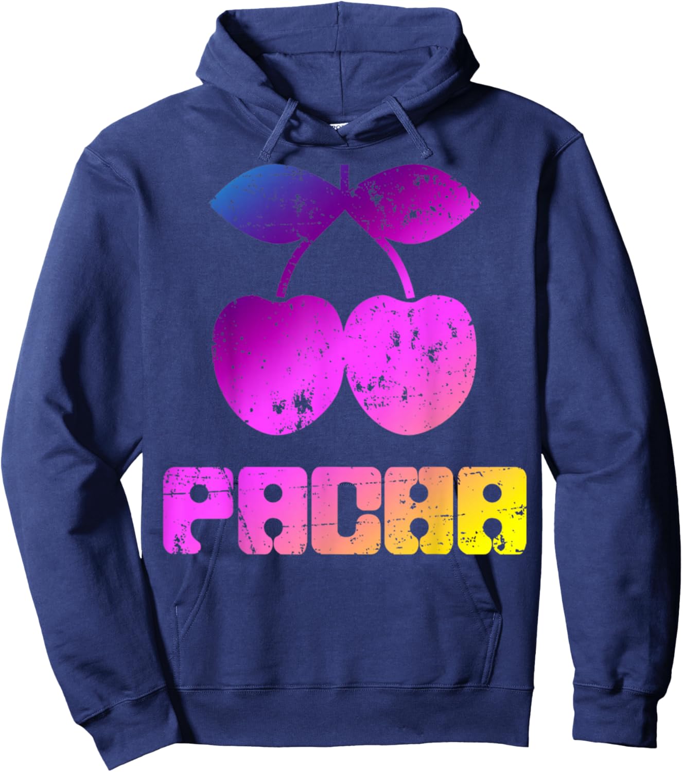 Pacha Ibiza Retro Summer Design Vintage Cool 1980's Style Hoodie - Hoodie | Navy