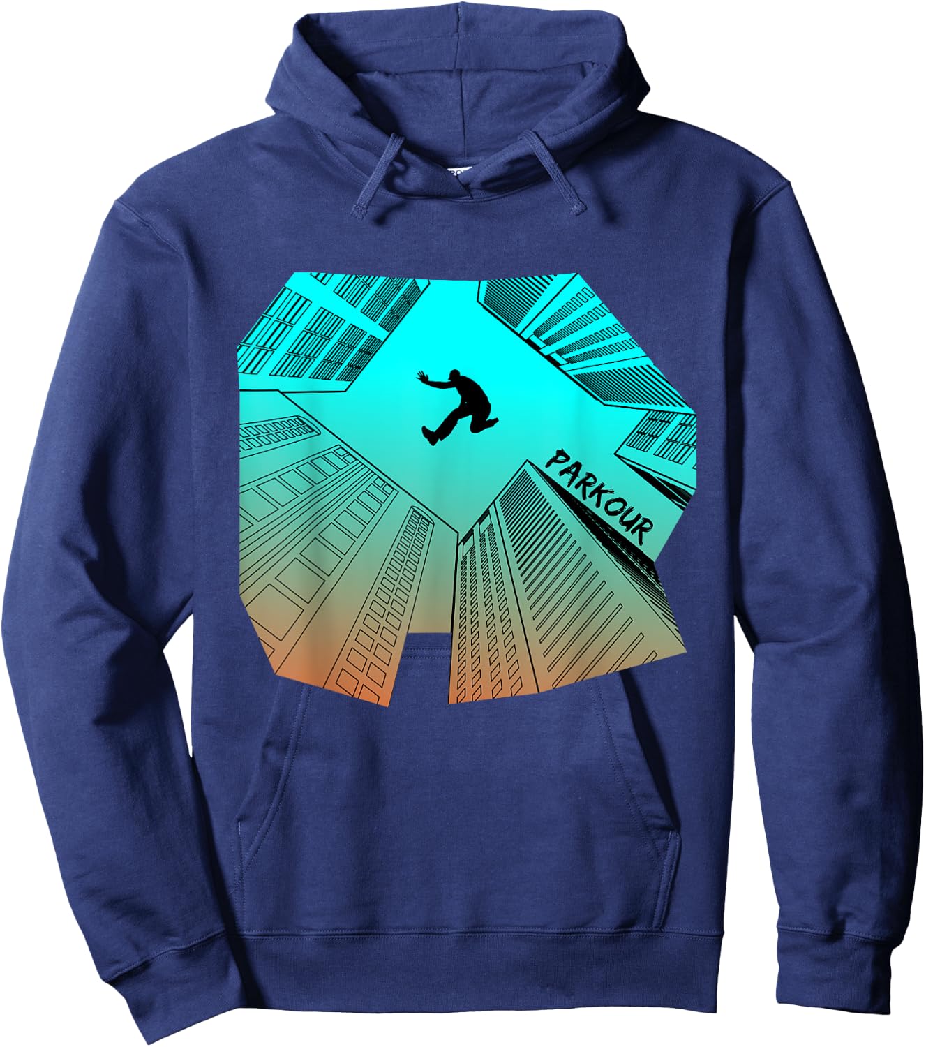 Parkour City Ninja Free Running Gift Hoodie - Hoodie | Navy