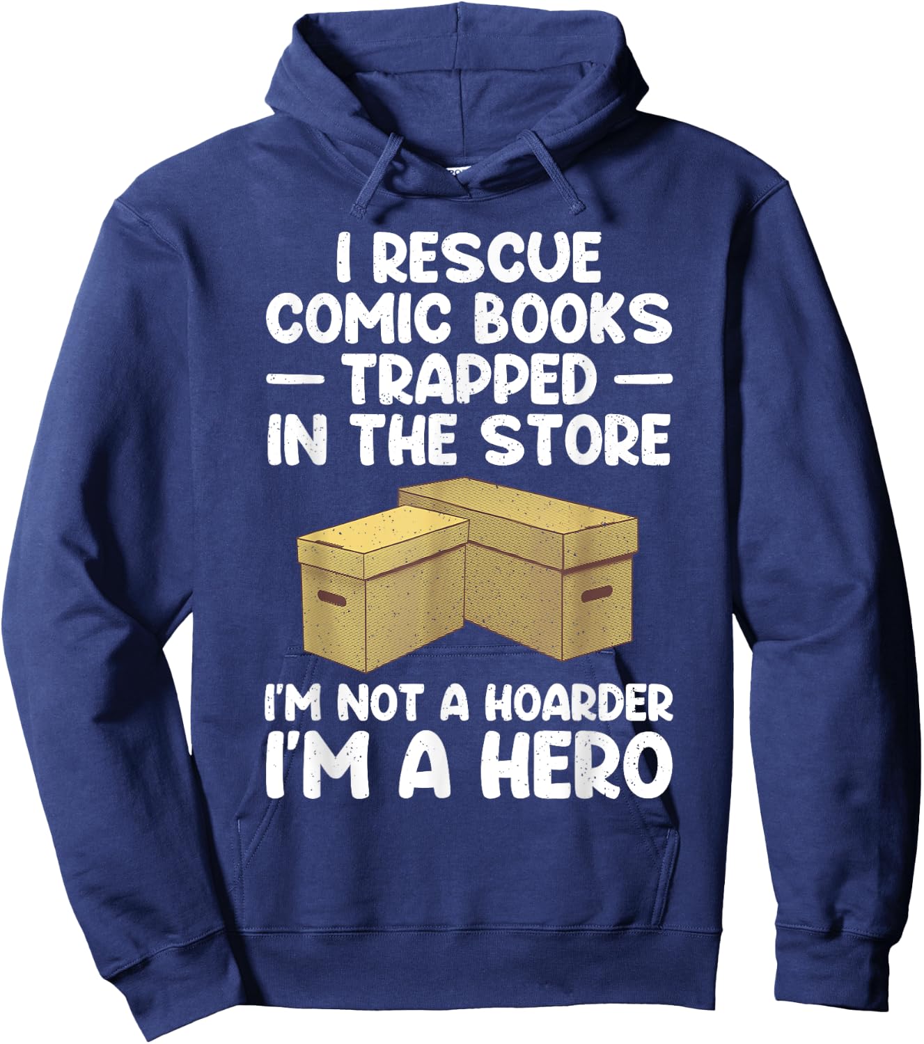 Cool Comic Book Design Women Comic Book Collector Hoodie - Hoodie | Navy