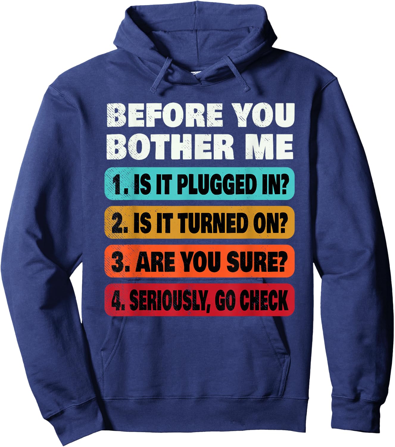 Funny Information Technology Tech | Technical Support Gift Hoodie - Hoodie | Navy