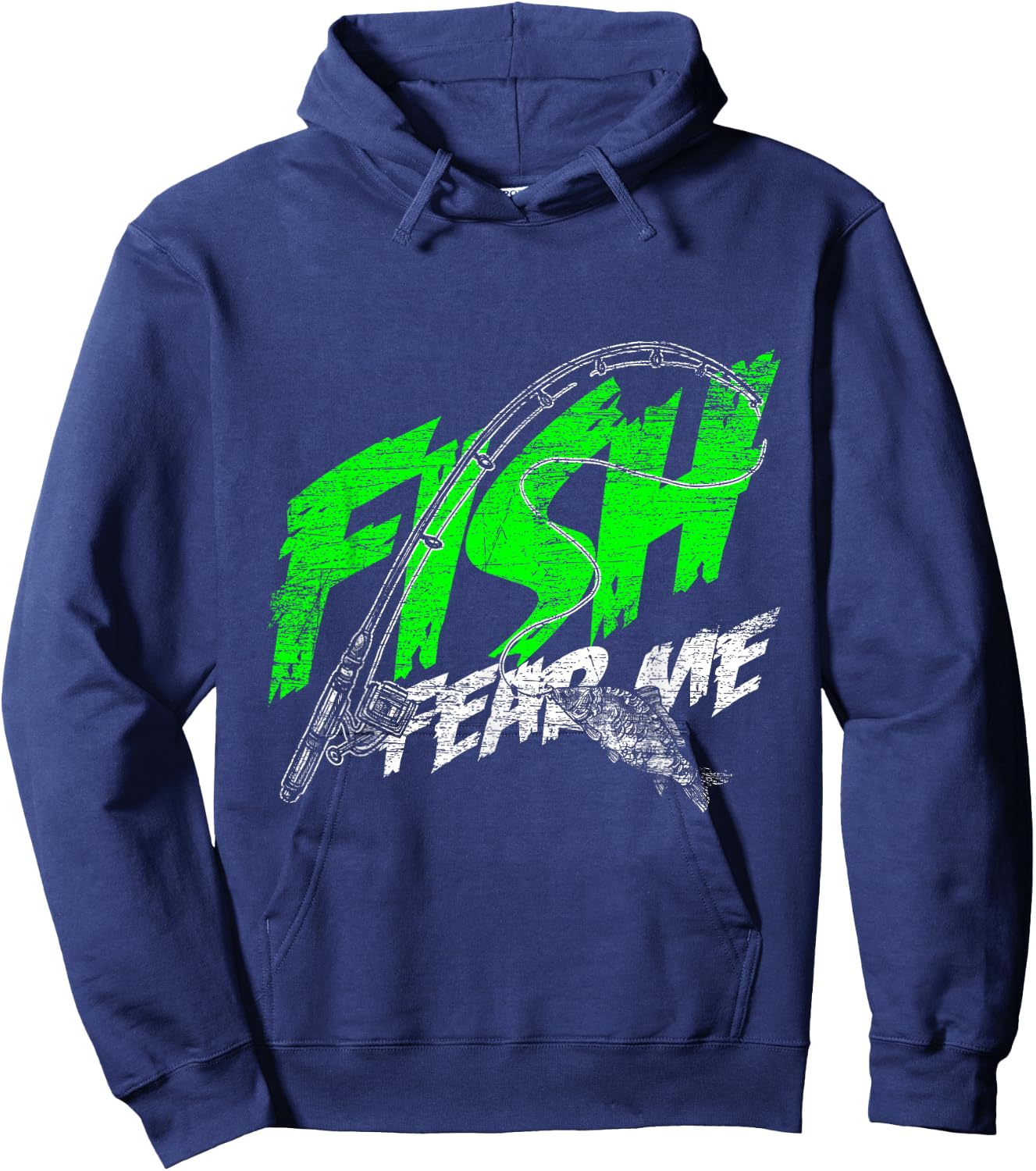 Fish Fear Me Hoodie - Hoodie | Navy