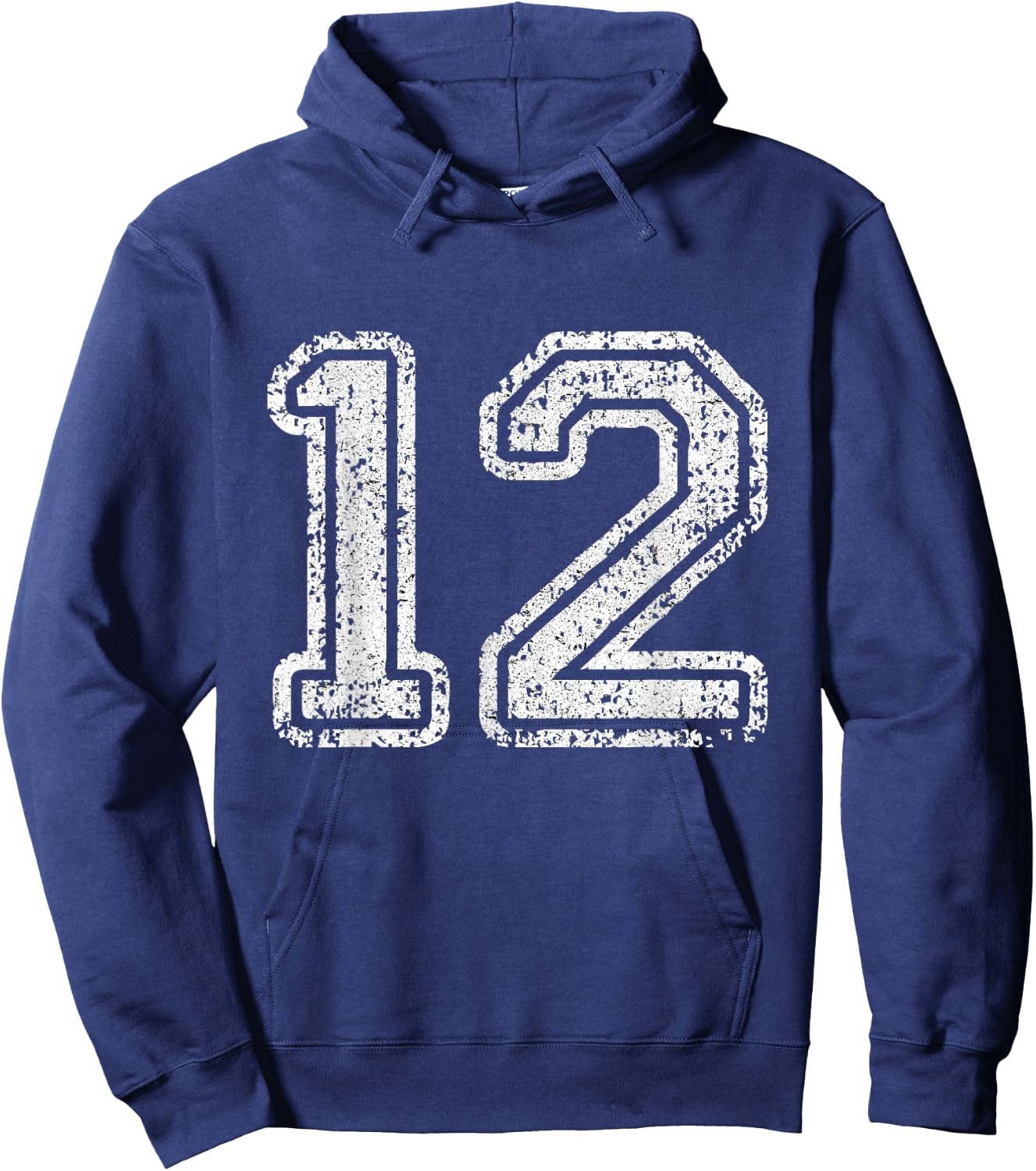 Jersey Number 12 Twelve Football Number Sport Gift Hoodie - Hoodie | Navy