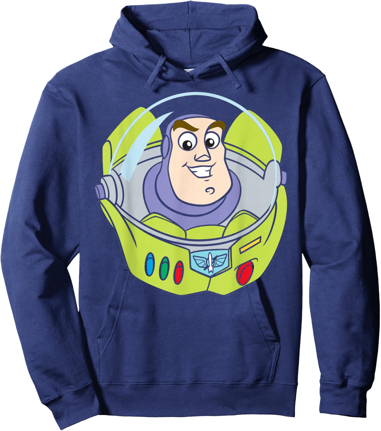 Disney Pixar Toy Story Buzz Lightyear Big Face Hoodie - Hoodie | Navy