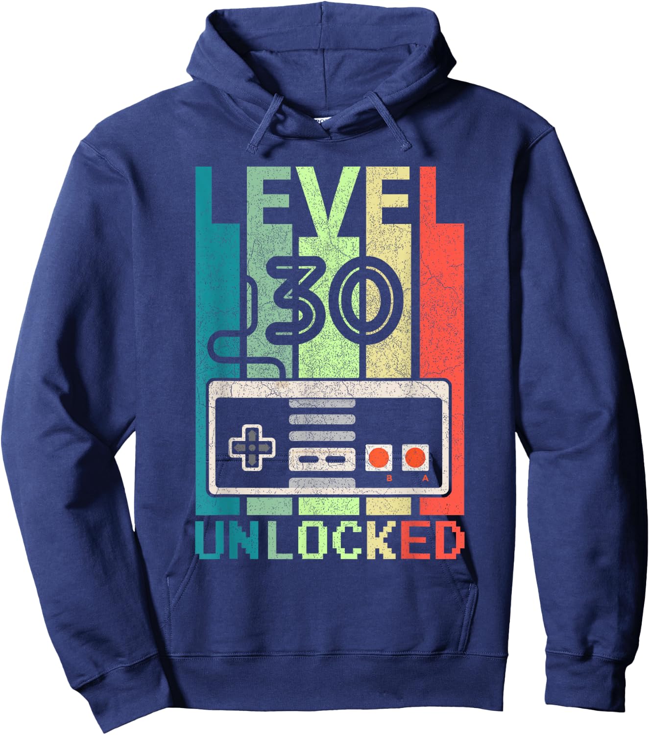 Level 30 Unlocked Shirt Video Gamer 30th Birthday Gifts Hoodie - Hoodie | Navy