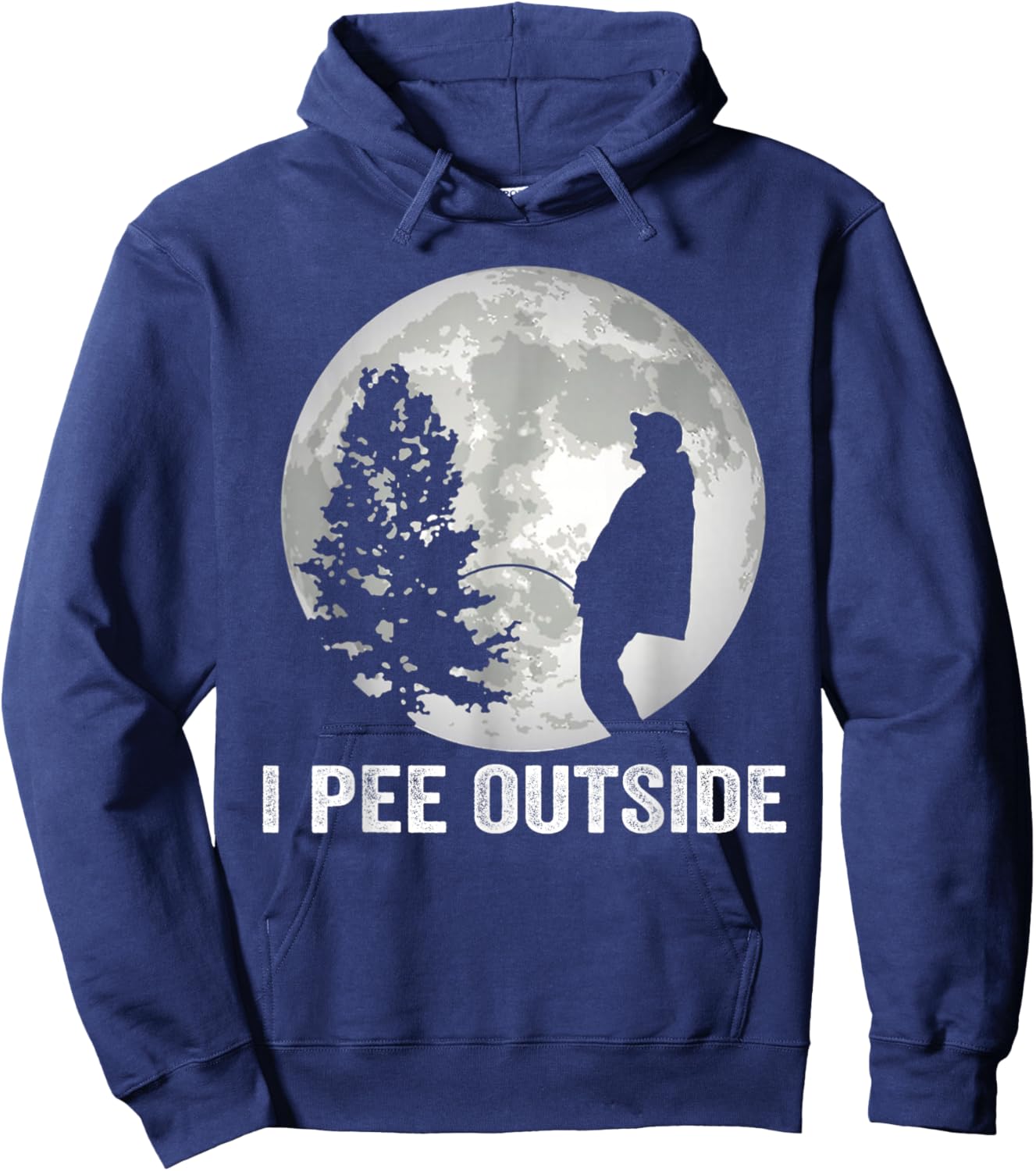 I Pee Outside Funny Camping I Love Peeing Outside Hoodie - Hoodie | Navy