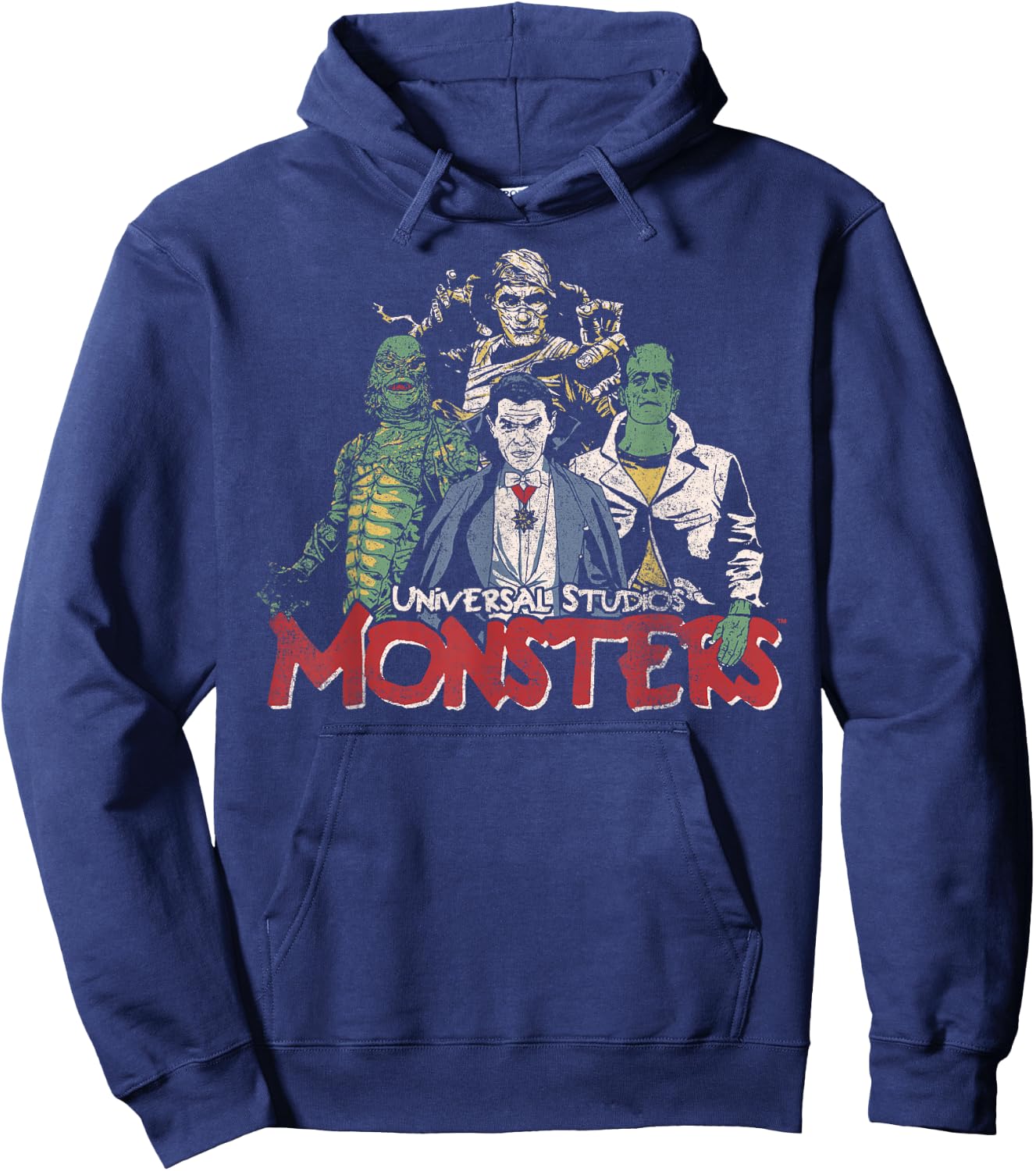 Universal Monsters Vintage Group Shot Hoodie - Hoodie | Navy