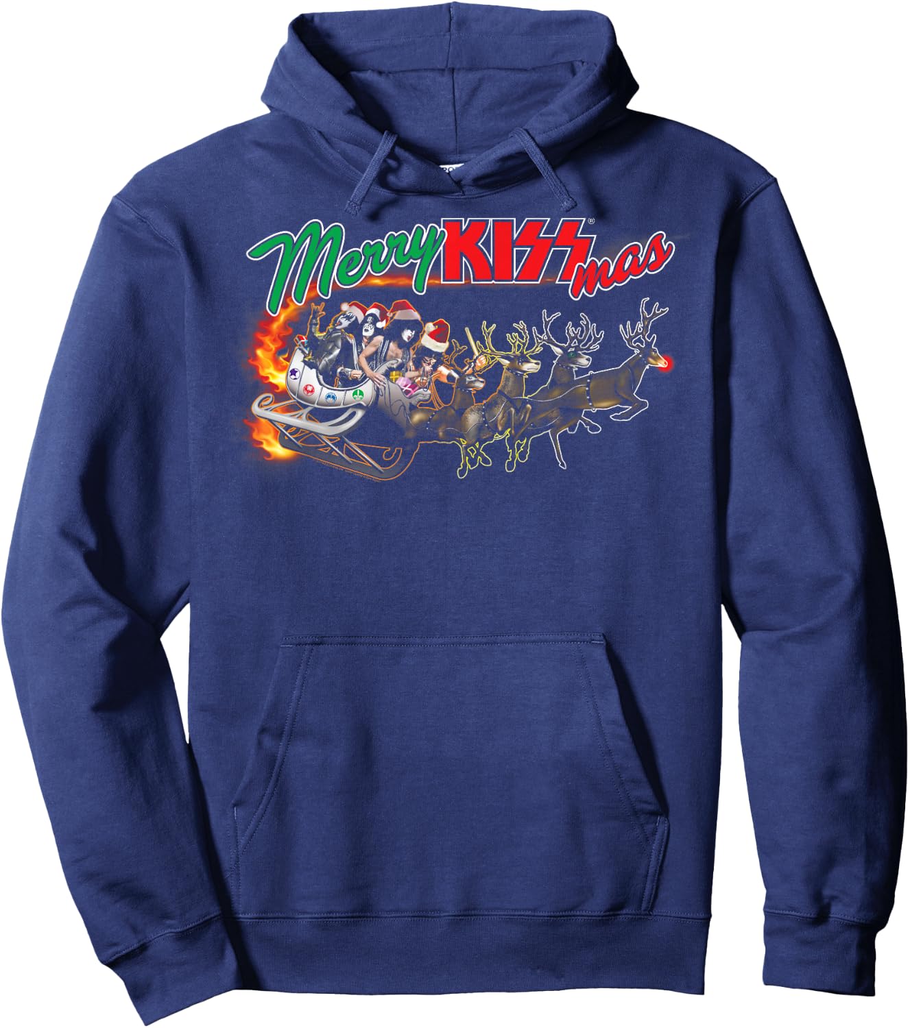 KISS - Sleigh Hoodie - Hoodie | Navy