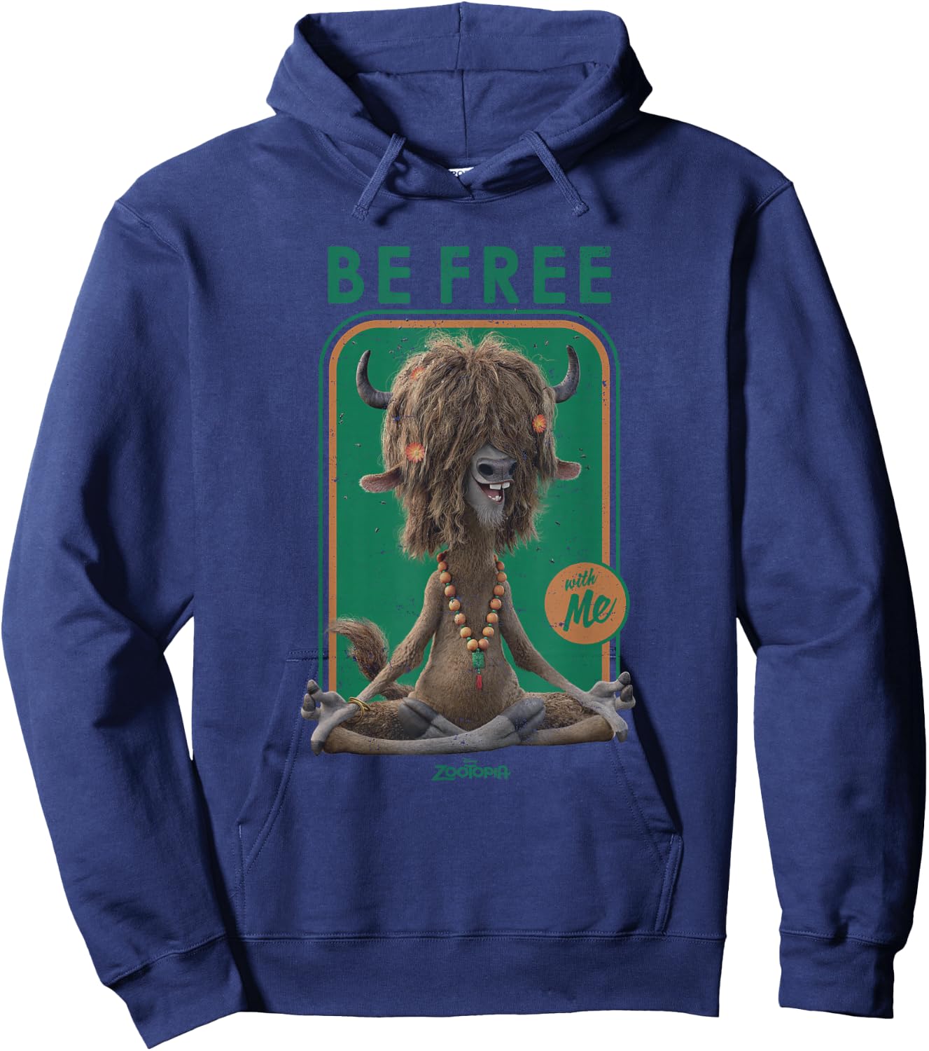 Disney Zootopia Yax the Yak Be Free With Me Hoodie - Hoodie | Navy