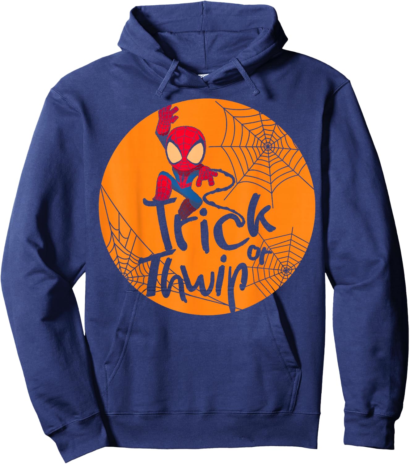 Marvel Spider-Man Trick Or Thwip Halloween Hoodie - Hoodie | Navy