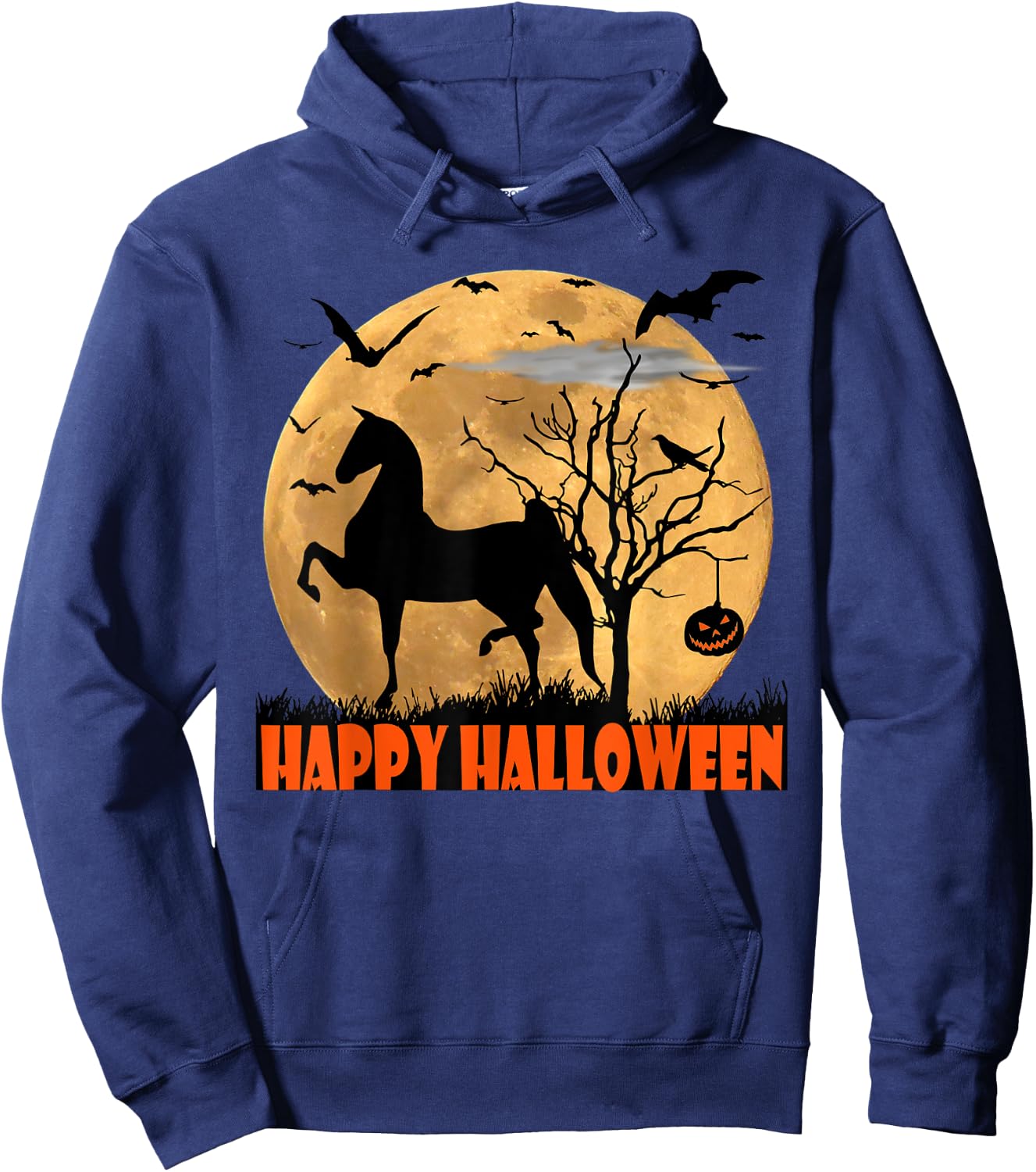 World Champion Saddlebred, Walk Trot Horse, Flying Bats Hoodie - Hoodie | Navy