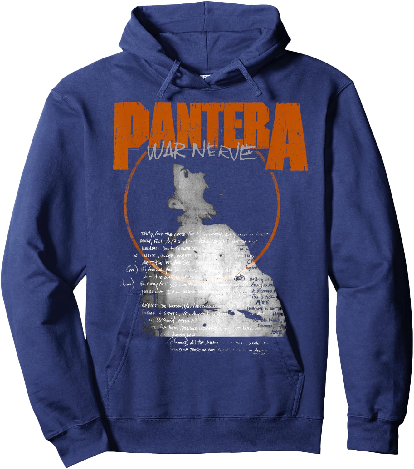 Pantera Official War Nerve Hoodie - Hoodie | Navy