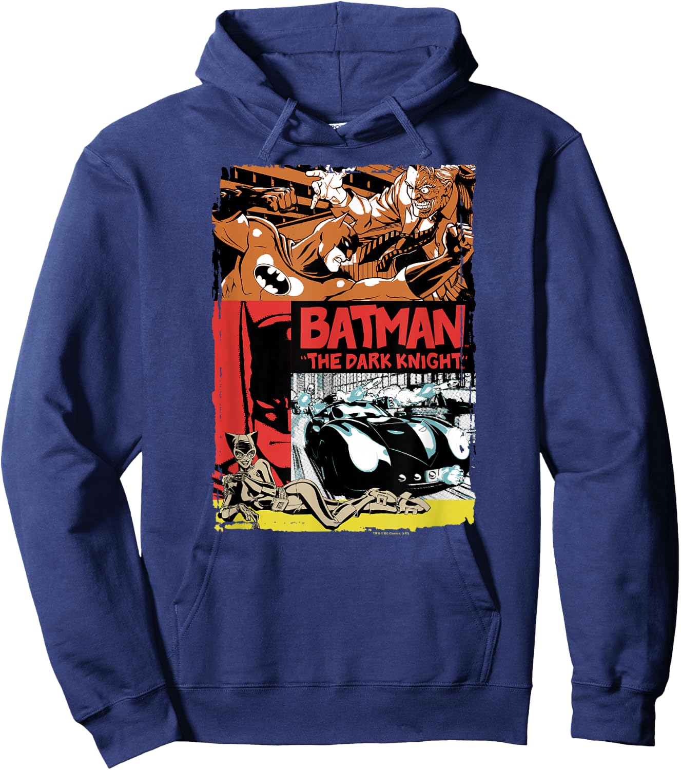 Batman Old Movie Poster T Shirt Hoodie - Hoodie | Navy