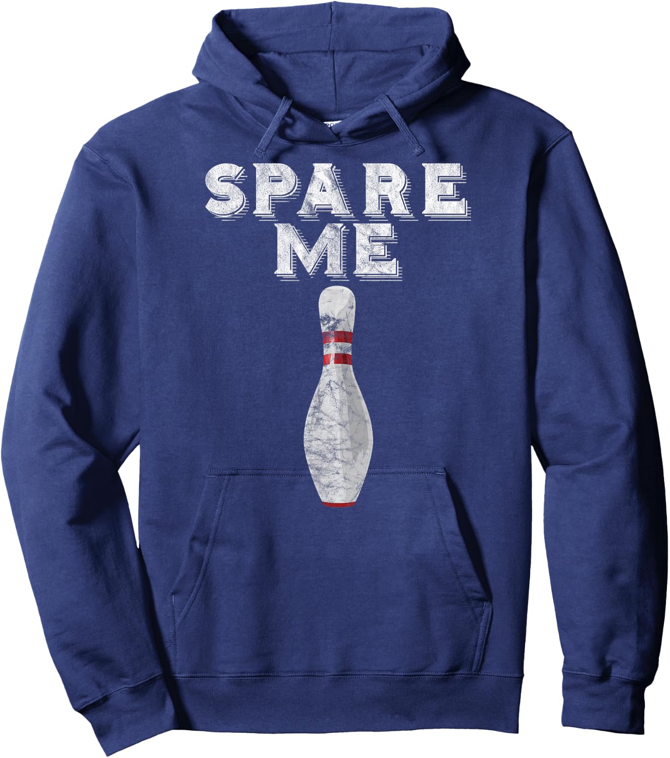 Spare Me T Shirt Funny Bowling Team Vintage Hoodie - Hoodie | Navy