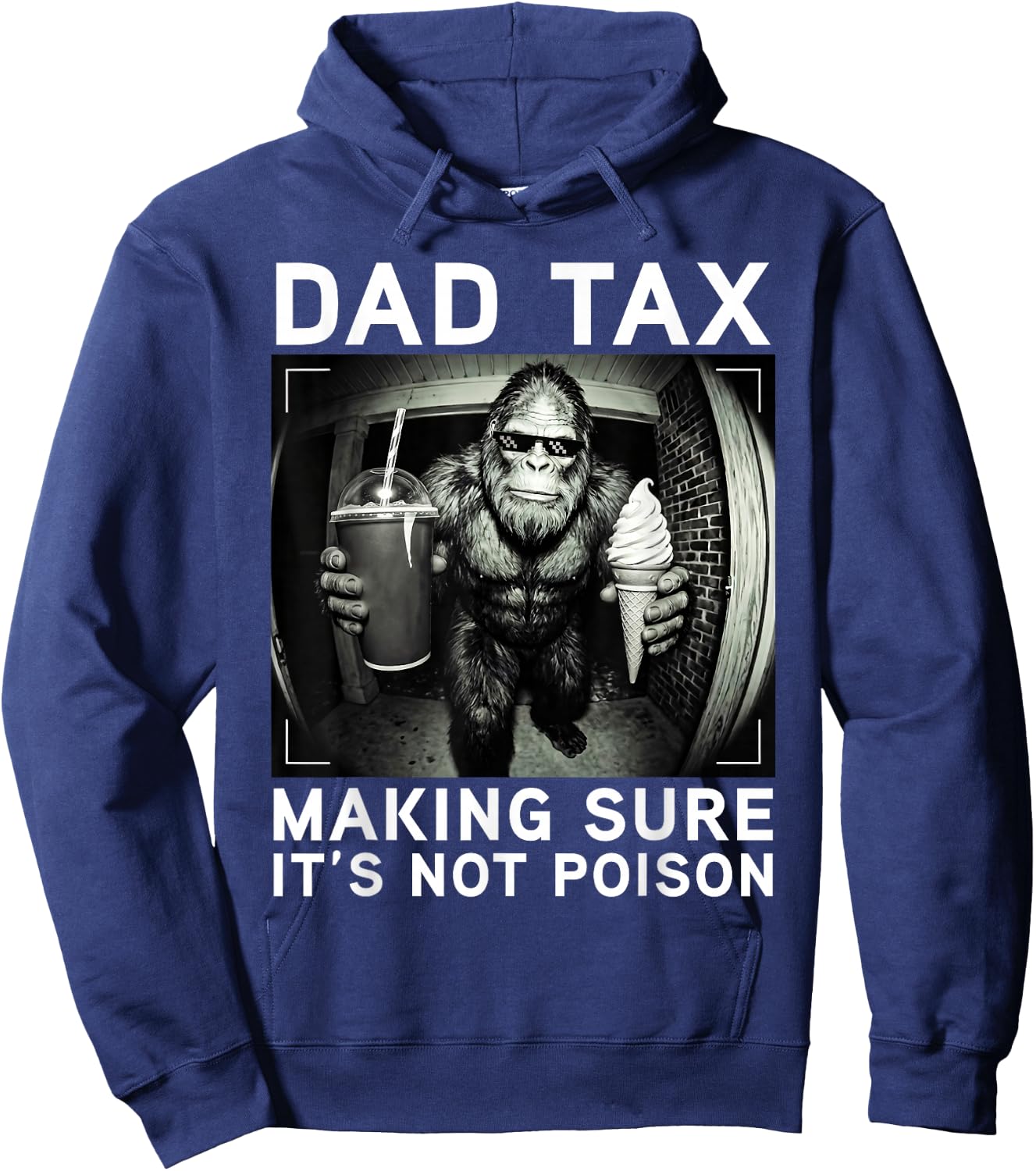 Dad Tax Making Sure It's Not Poison Funny Fathers Day Men Hoodie - Hoodie | Navy