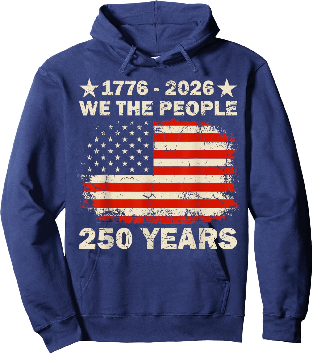 250 Years American Anniversary 1776 2026 250th 4th July Hoodie - Hoodie | Navy