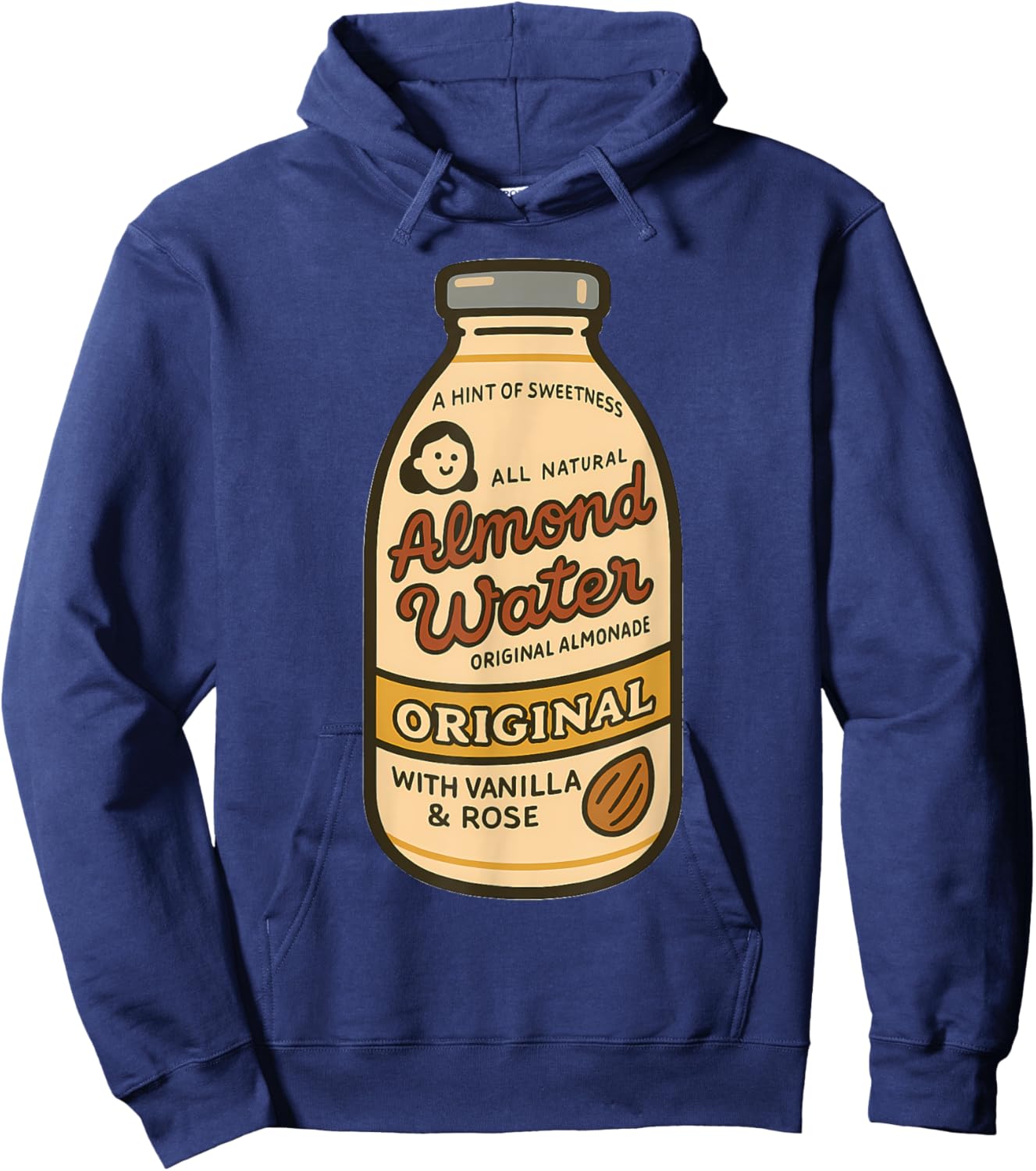 Backrooms Retro Almond Water Hoodie - Hoodie | Navy